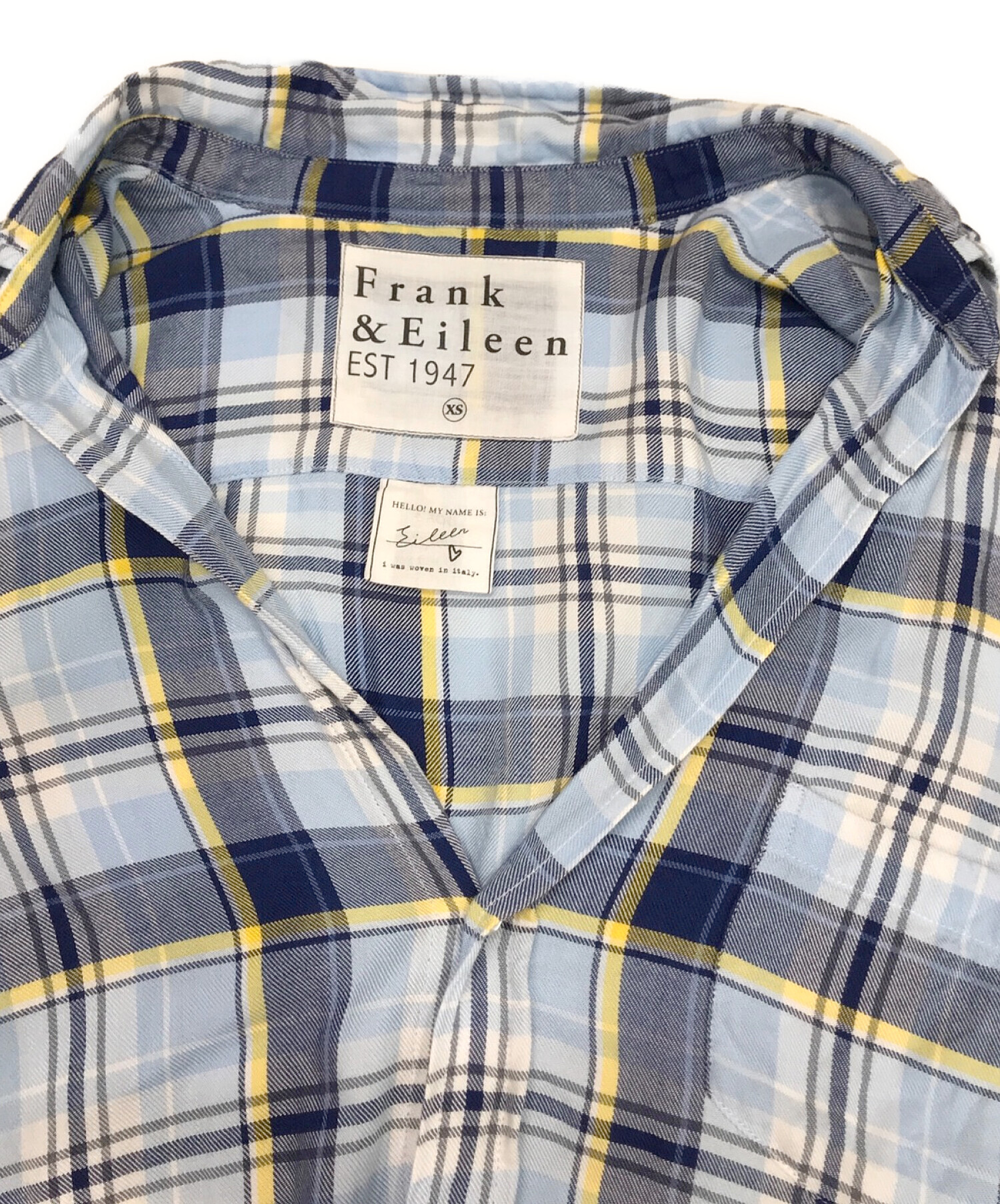 通販なら Wak様 新品 半額！Frank&Eileen チェックシャツ 未使用 夏