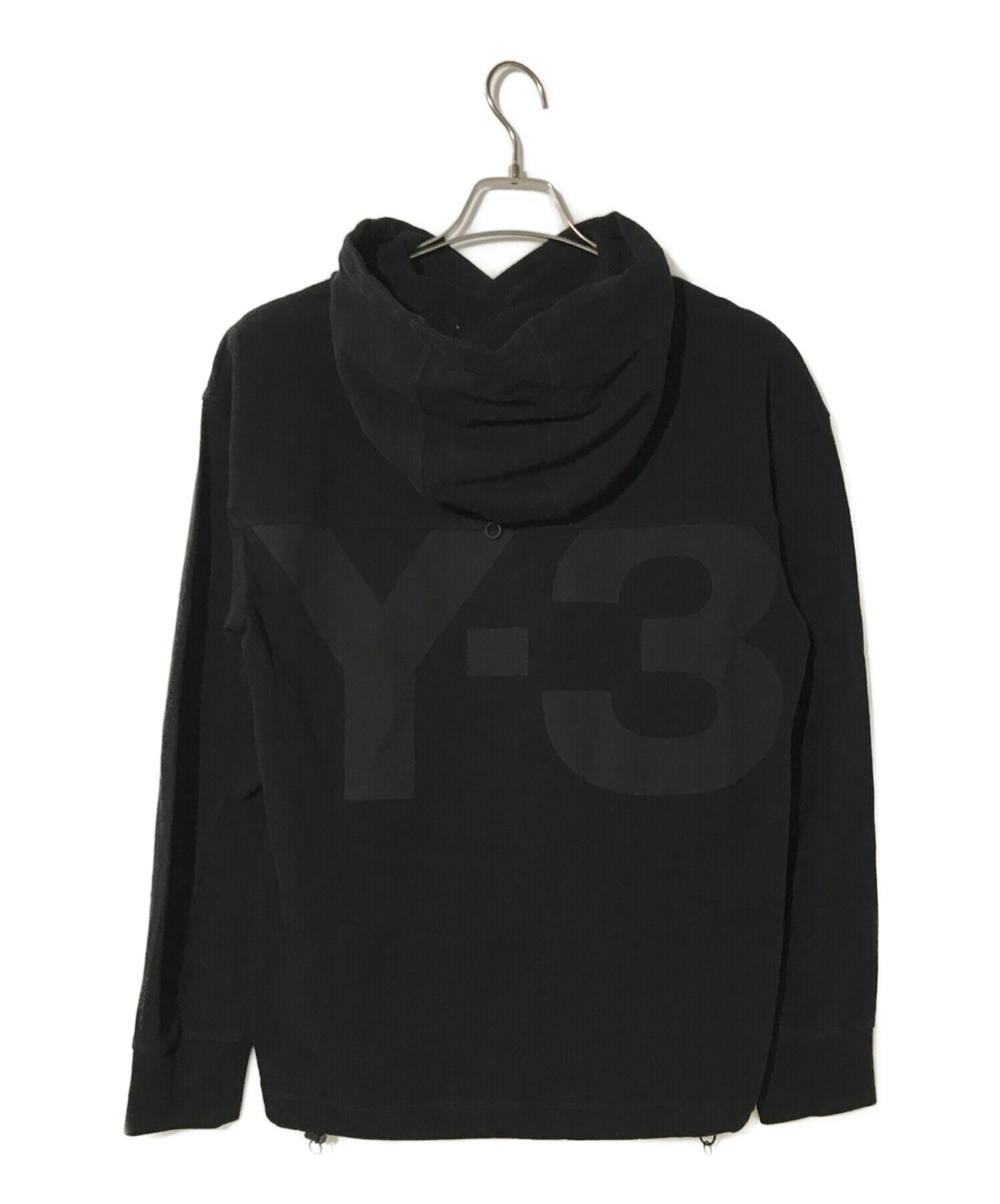 Y-3 (ワイスリー) プルオーバーパーカー ブラック サイズ:XS