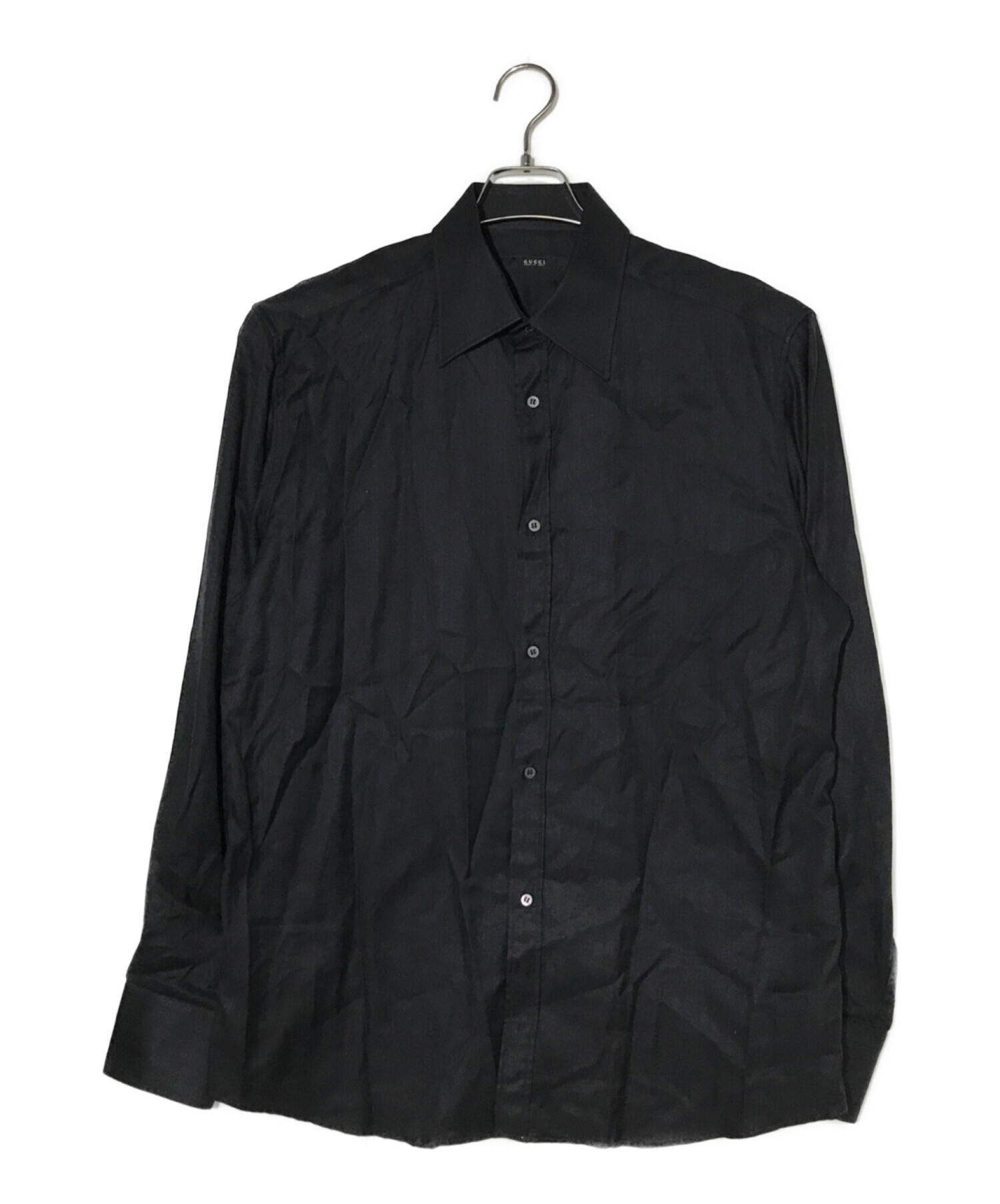 GUCCI (グッチ) ドレスシャツ ブラック サイズ:41/16