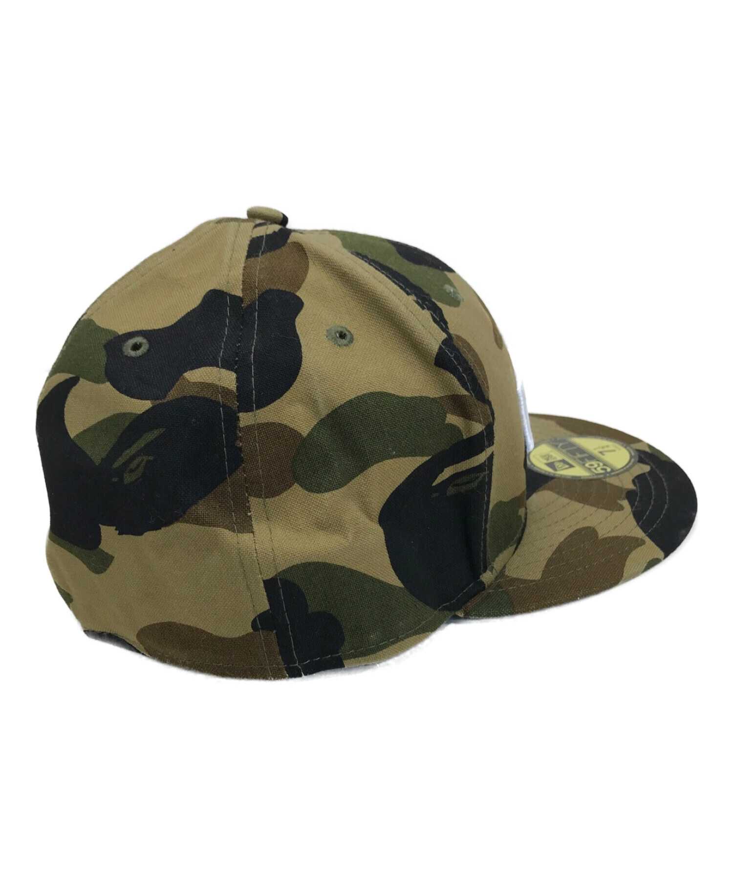 New Era (ニューエラ) A BATHING APE (アベイシングエイプ) キャップ オリーブ サイズ:71/2