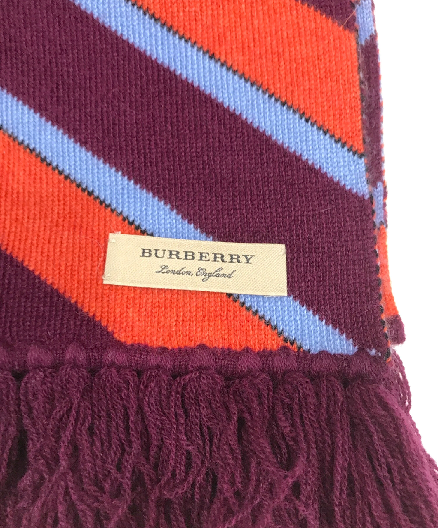 BURBERRY LONDON (バーバリー ロンドン) マフラー ボルドー