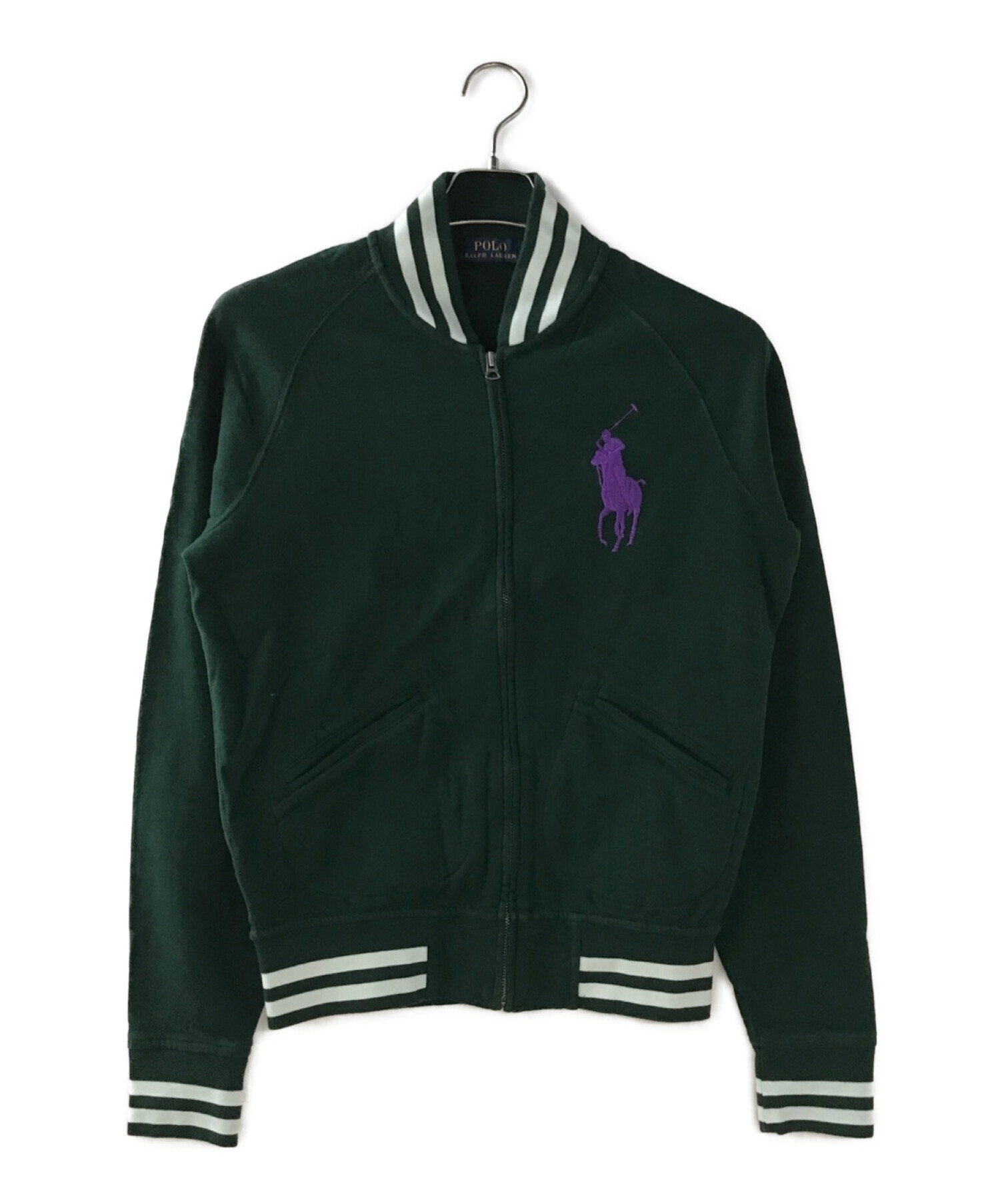 POLO RALPH LAUREN (ポロ・ラルフローレン) ジップアップジャケット グリーン サイズ:S