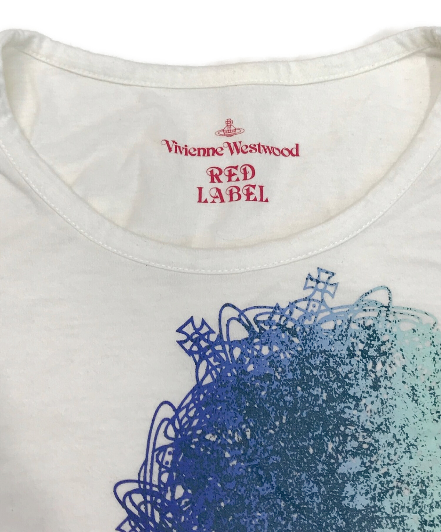 Vivienne Westwood RED LABEL (ヴィヴィアンウエストウッドレッドレーベル) プリントTシャツ ホワイト サイズ:2