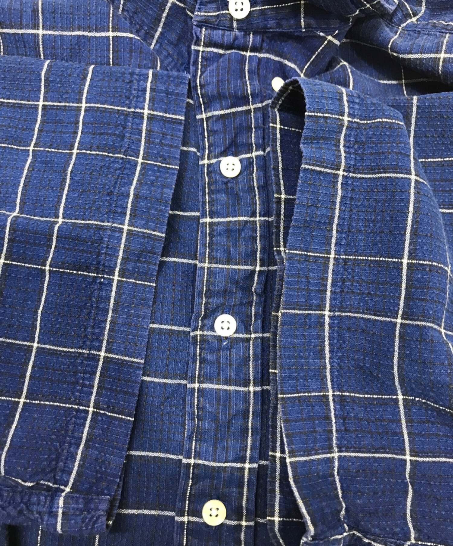 中古・古着通販】RALPH LAUREN (ラルフローレン) 半袖シャツ ネイビー