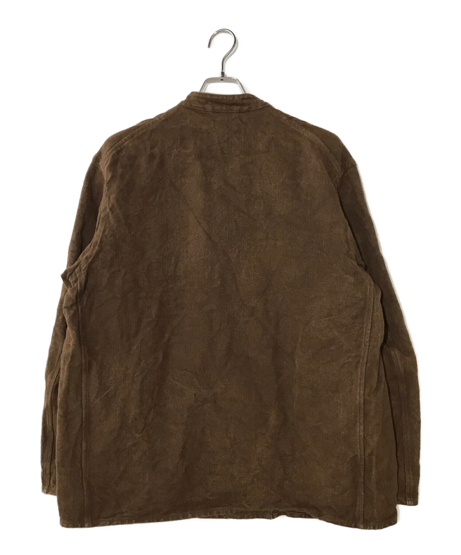 COMOLI (コモリ) ヘンプダック スタンドカラージャケット ブラウン サイズ:3