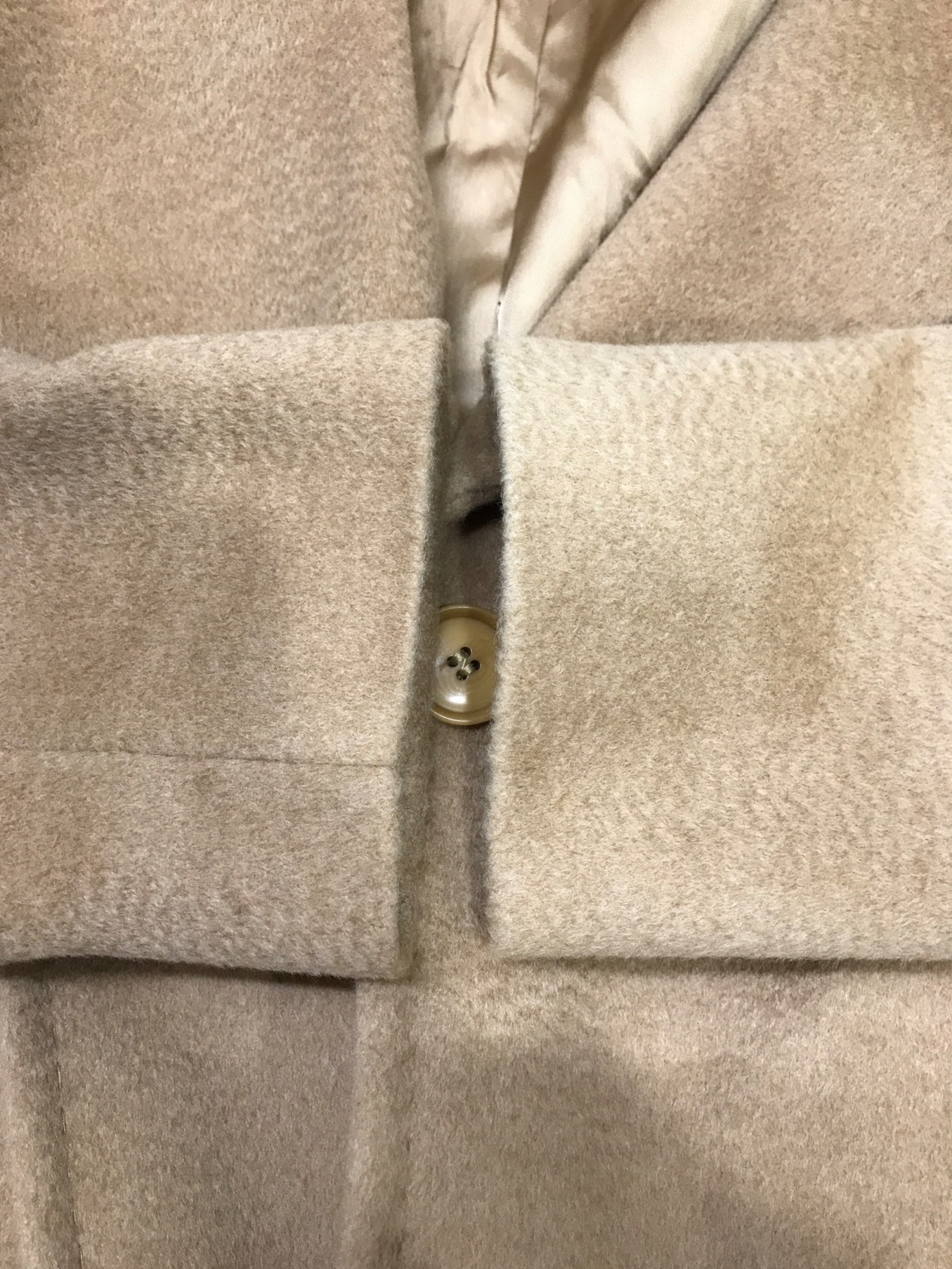 中古・古着通販】MaxMara (マックスマーラ) 比翼コート ブラウン