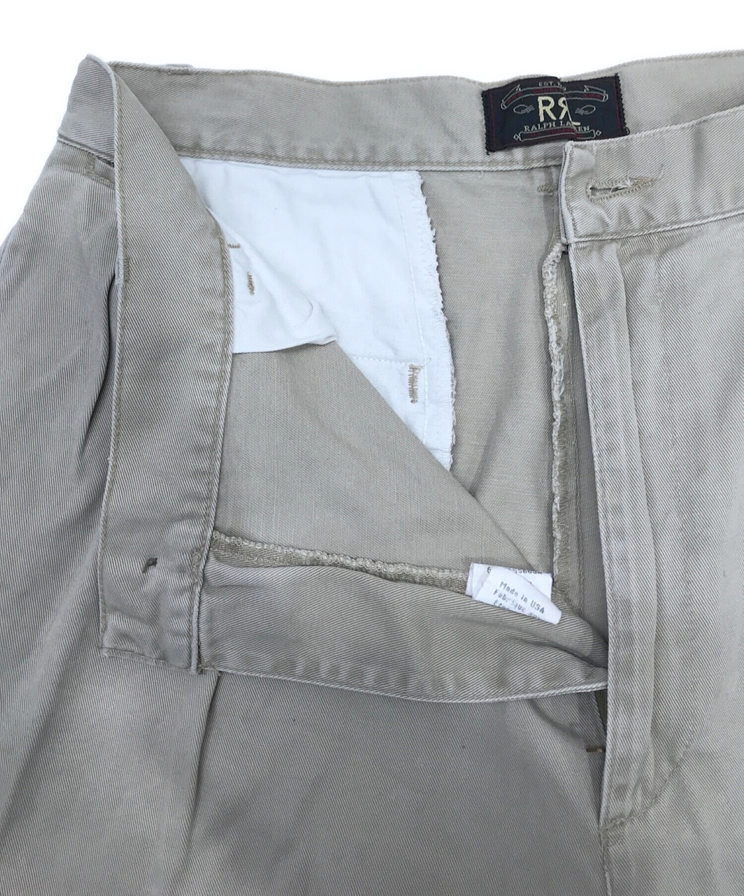 RRL (ダブルアールエル) 2タックチノパン ブラウン サイズ:29㎝