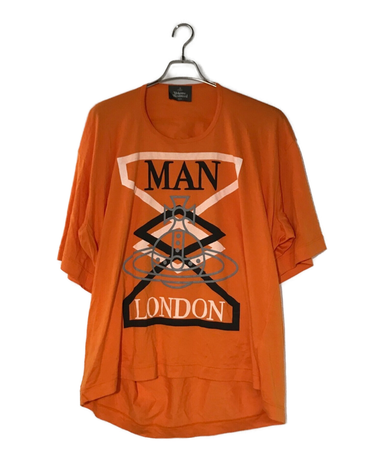Vivienne Westwood man (ヴィヴィアン ウェストウッド マン) “FRATERNITY ORB” ビッグTシャツ オレンジ  サイズ:F
