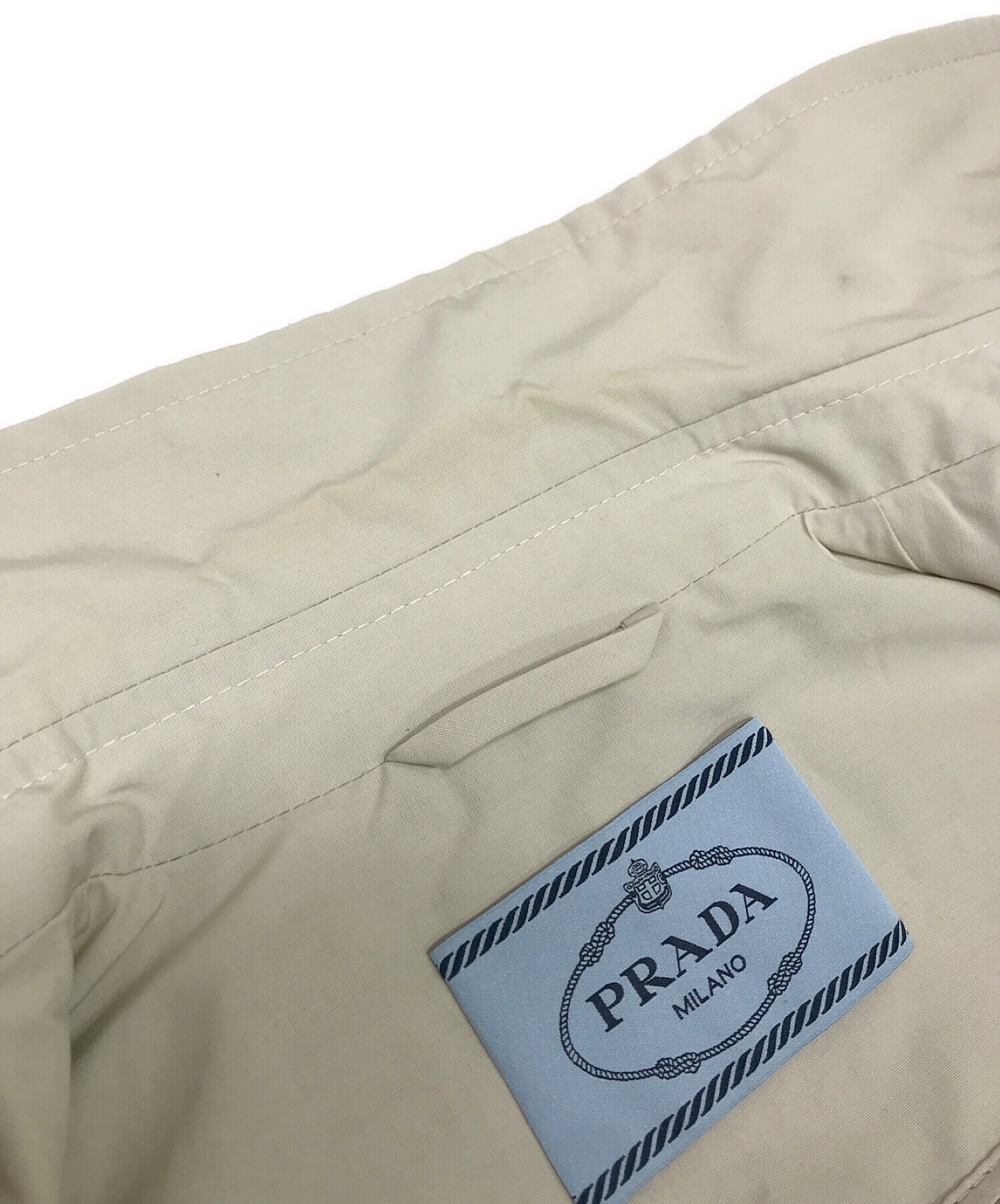 中古・古着通販】PRADA (プラダ) トレンチコート ベージュ