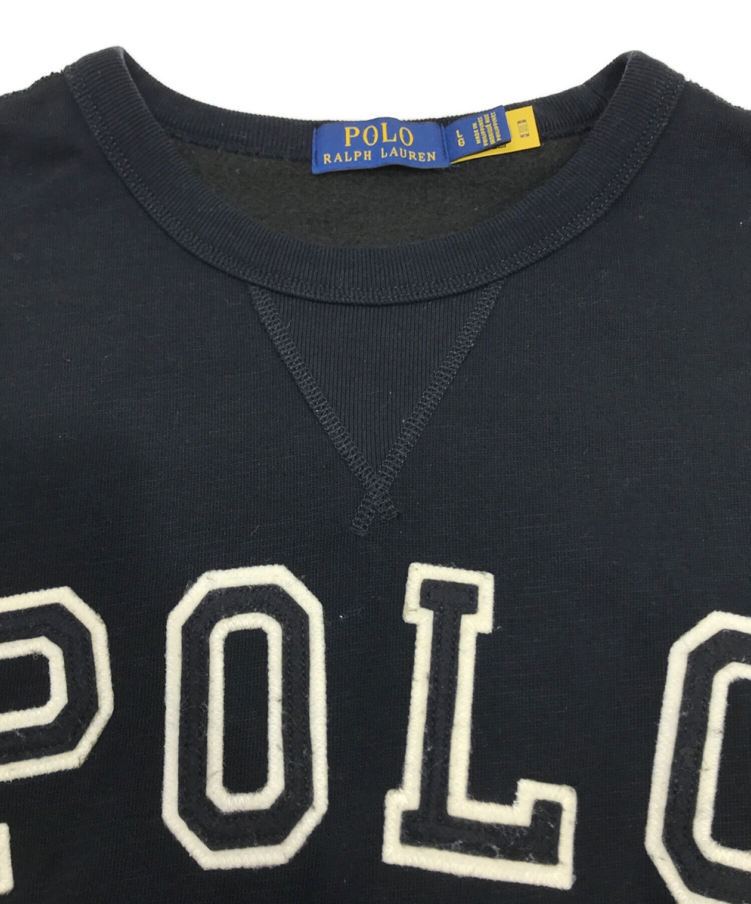 POLO RALPH LAUREN (ポロ・ラルフローレン) POLOロゴスウェット ブラック サイズ:L