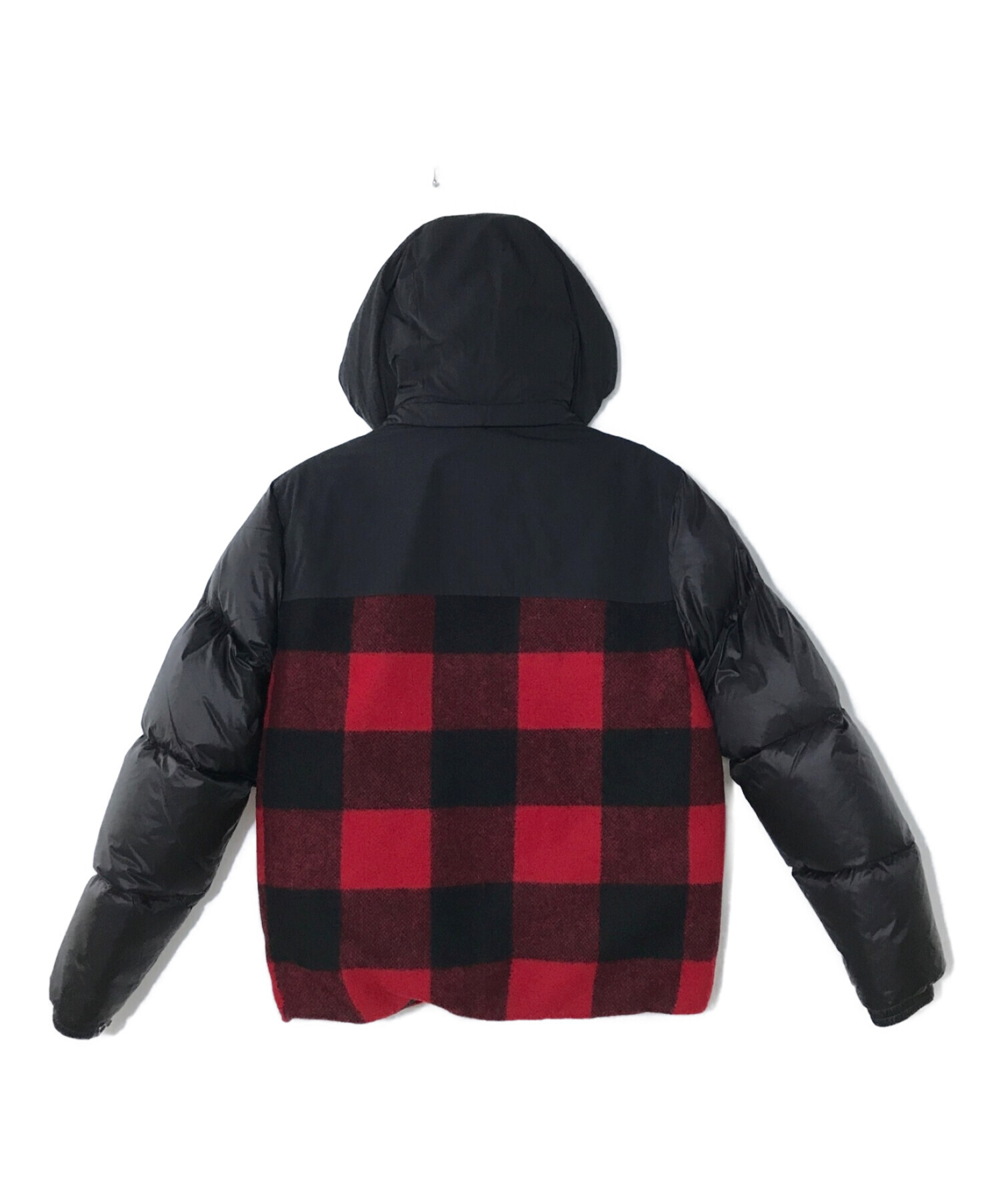 中古・古着通販】WOOLRICH (ウールリッチ) バッファローチェックダウンジャケット ブラック サイズ:XS～S｜ブランド・古着通販  トレファク公式【TREFAC FASHION】スマホサイト