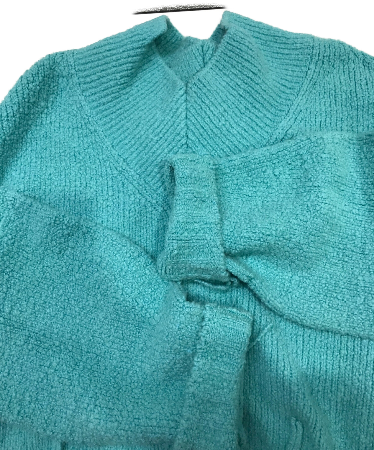 IRENE (アイレネ) Whole Garment Knit Tops スカイブルー サイズ:36
