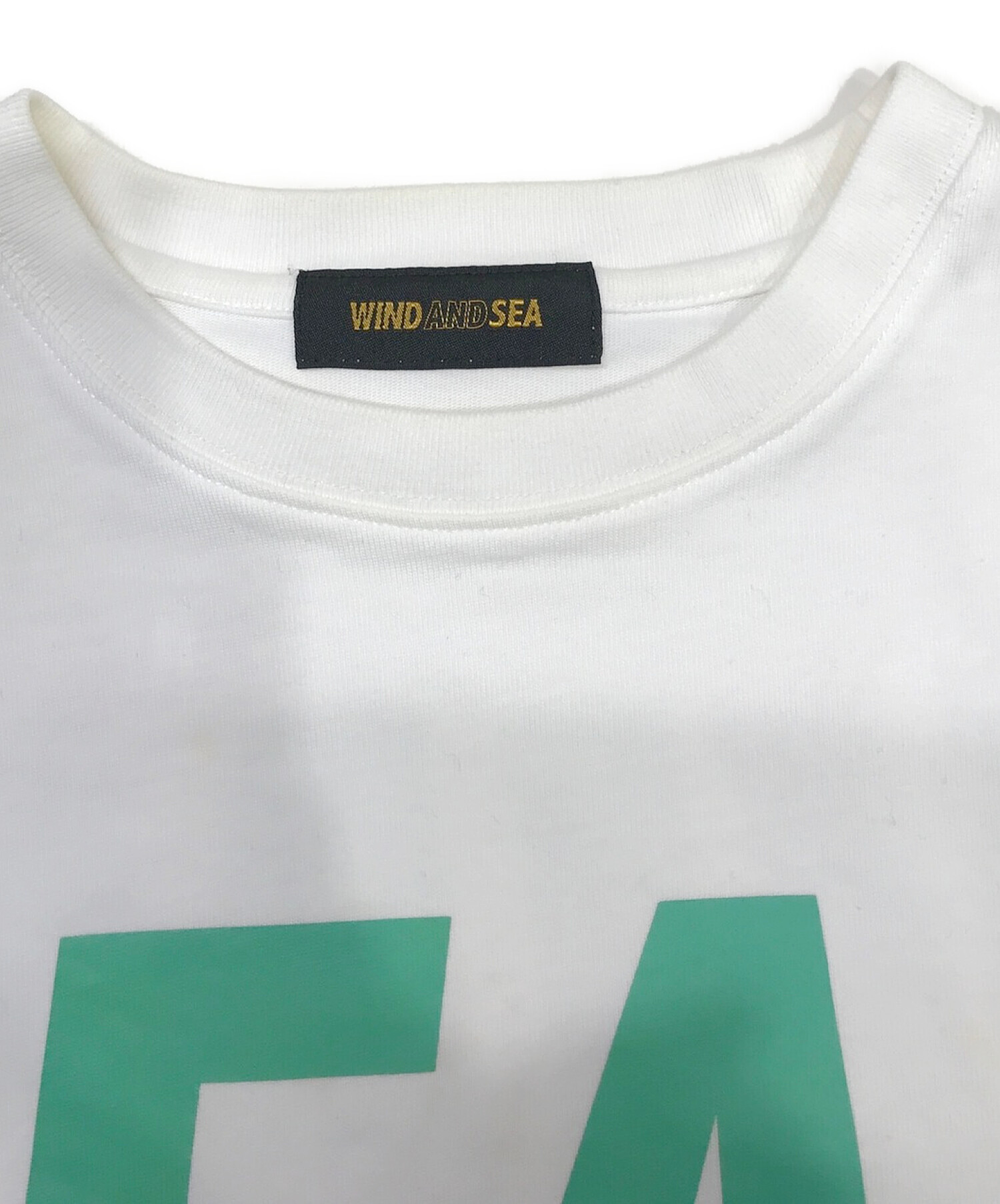 WIND AND SEA (ウィンダンシー) ロゴプリントTシャツ ホワイト サイズ:M