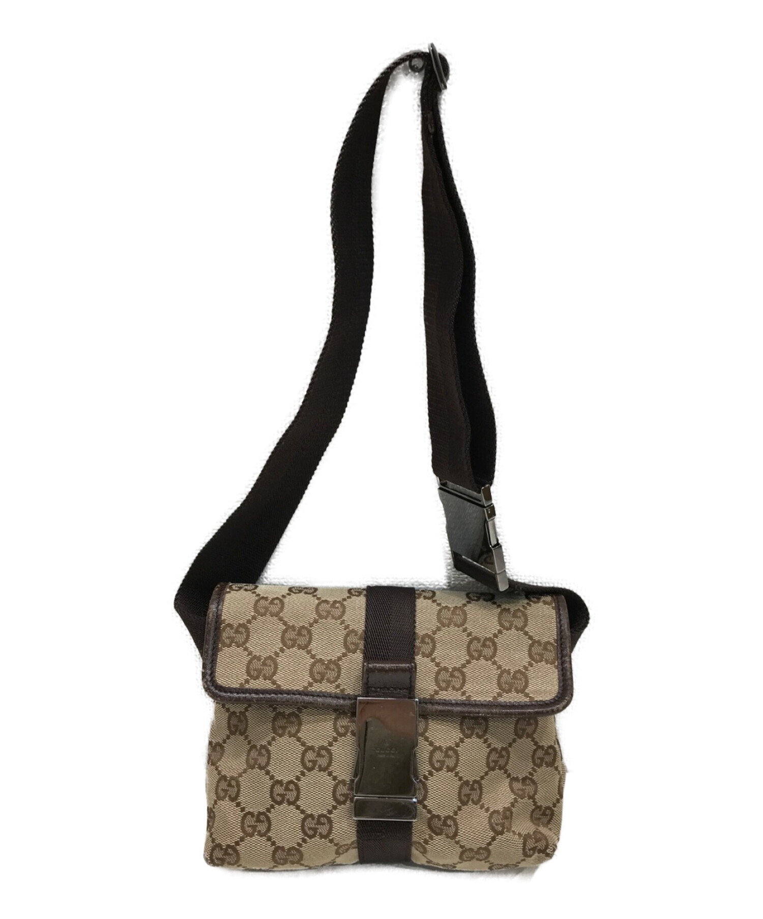 中古・古着通販】GUCCI (グッチ) GGキャンバス ショルダーバッグ