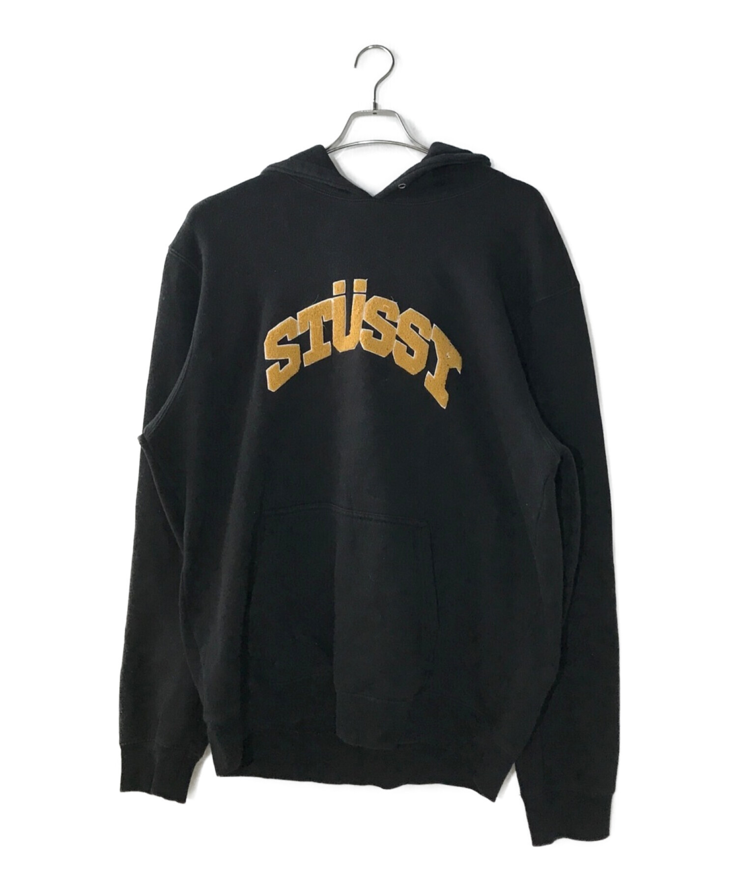 stussy (ステューシー) CHENILLE ARCH APPLIQUE HOOD ブラック サイズ:XL