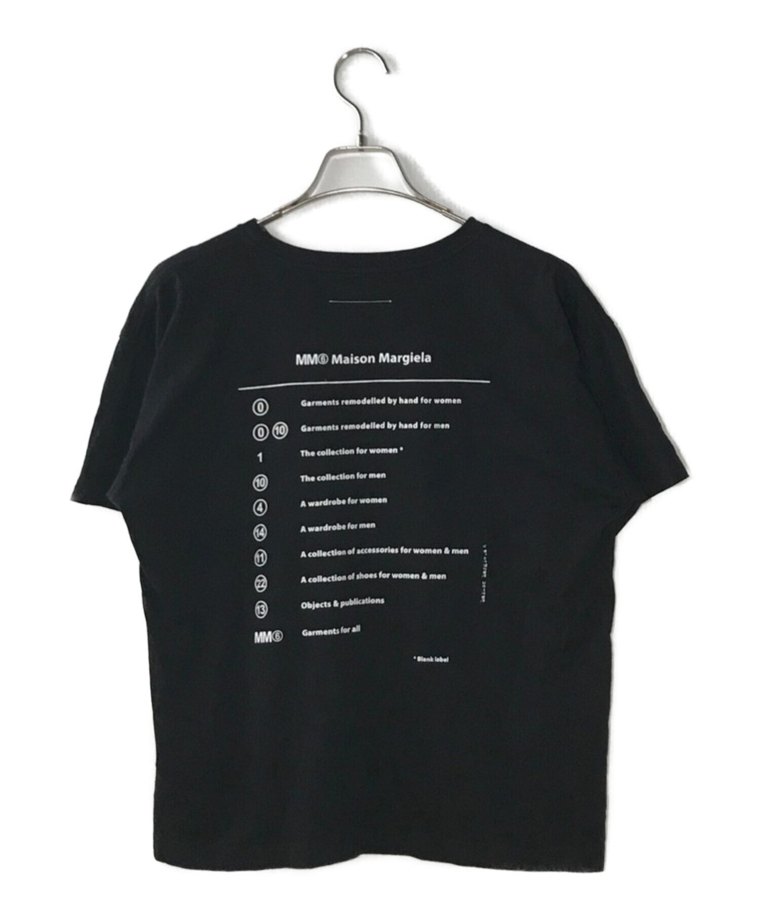 MM6 Maison Margiela (エムエムシックス メゾンマルジェラ) プリントTシャツ ブラック サイズ:10