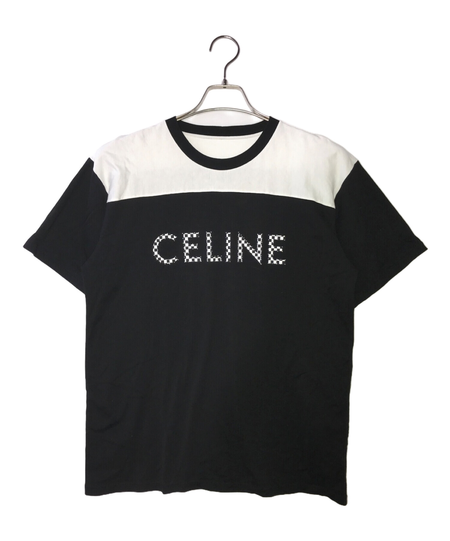 中古・古着通販】CELINE (セリーヌ) スタッズチェックロゴTシャツ ...