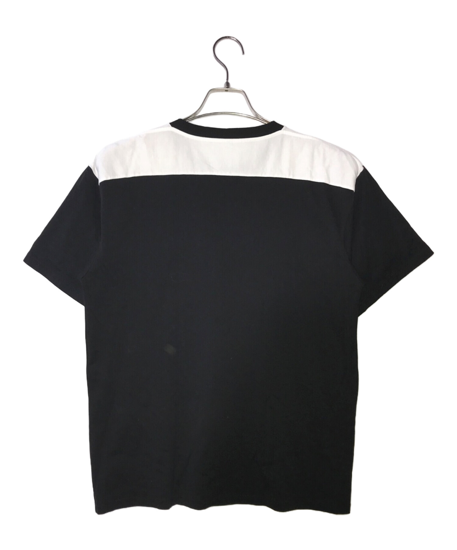 CELINE (セリーヌ) スタッズチェックロゴTシャツ ブラック サイズ:Ｓ