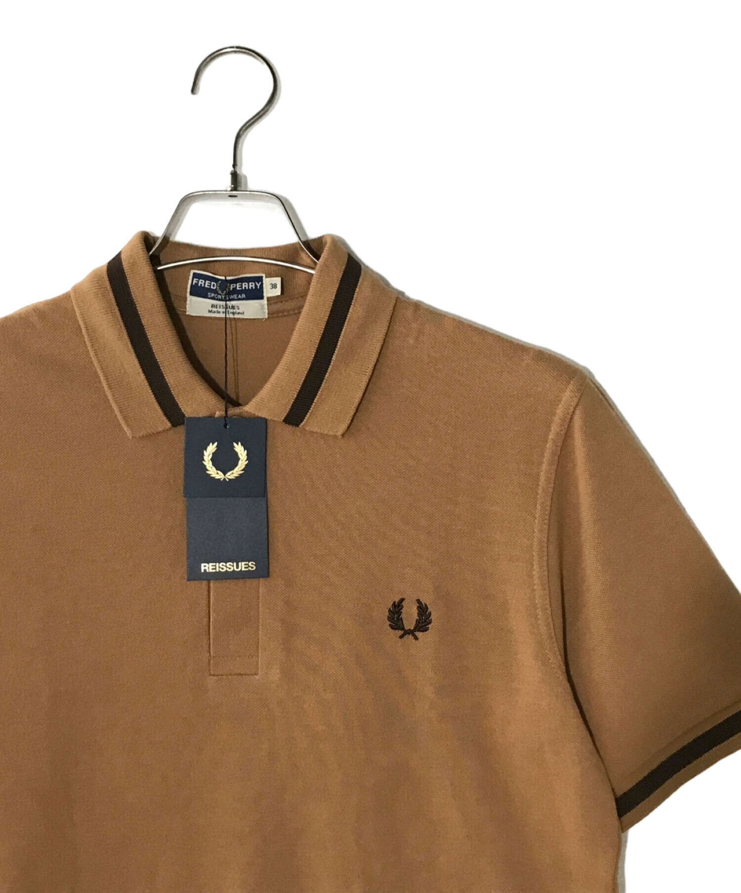 FRED PERRY (フレッドペリー) ポロシャツ ベージュ サイズ:38 未使用品