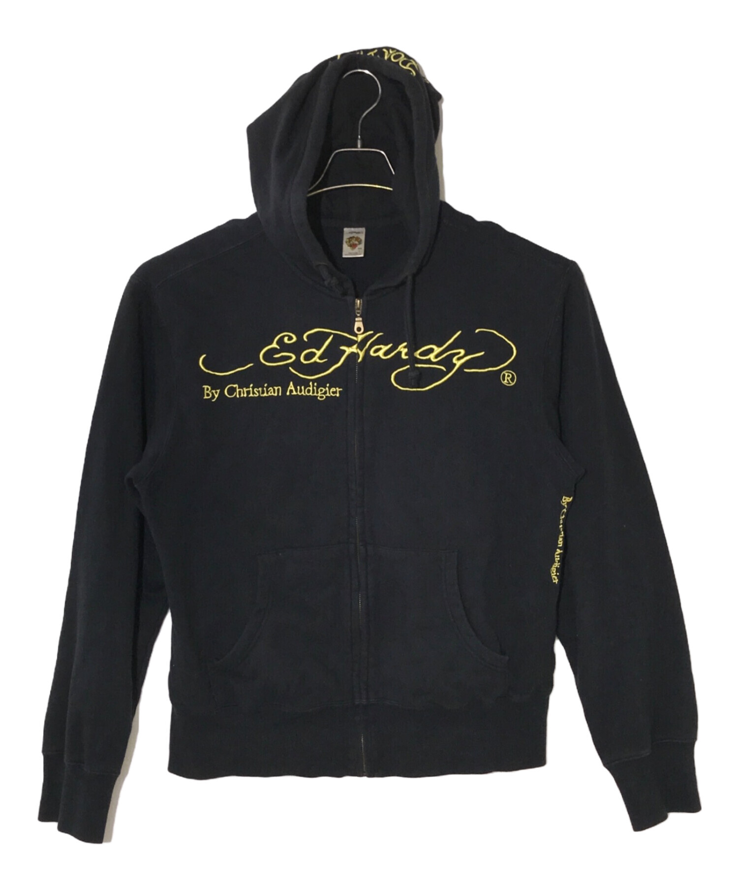 中古・古着通販】ED HARDY (エド ハーディー) ジップパーカー ブラック サイズ:L｜ブランド・古着通販 トレファク公式【TREFAC  FASHION】スマホサイト