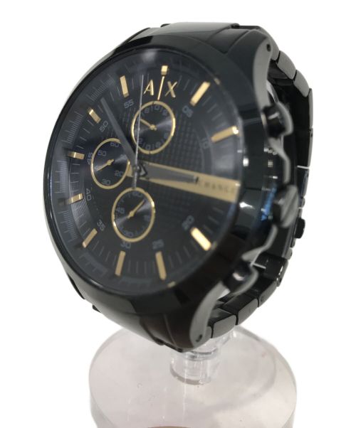 【中古・古着通販】ARMANI EXCHANGE (アルマーニ エクスチェンジ) 腕時計 ブラック｜ブランド・古着通販 トレファク公式【TREFAC  FASHION】スマホサイト