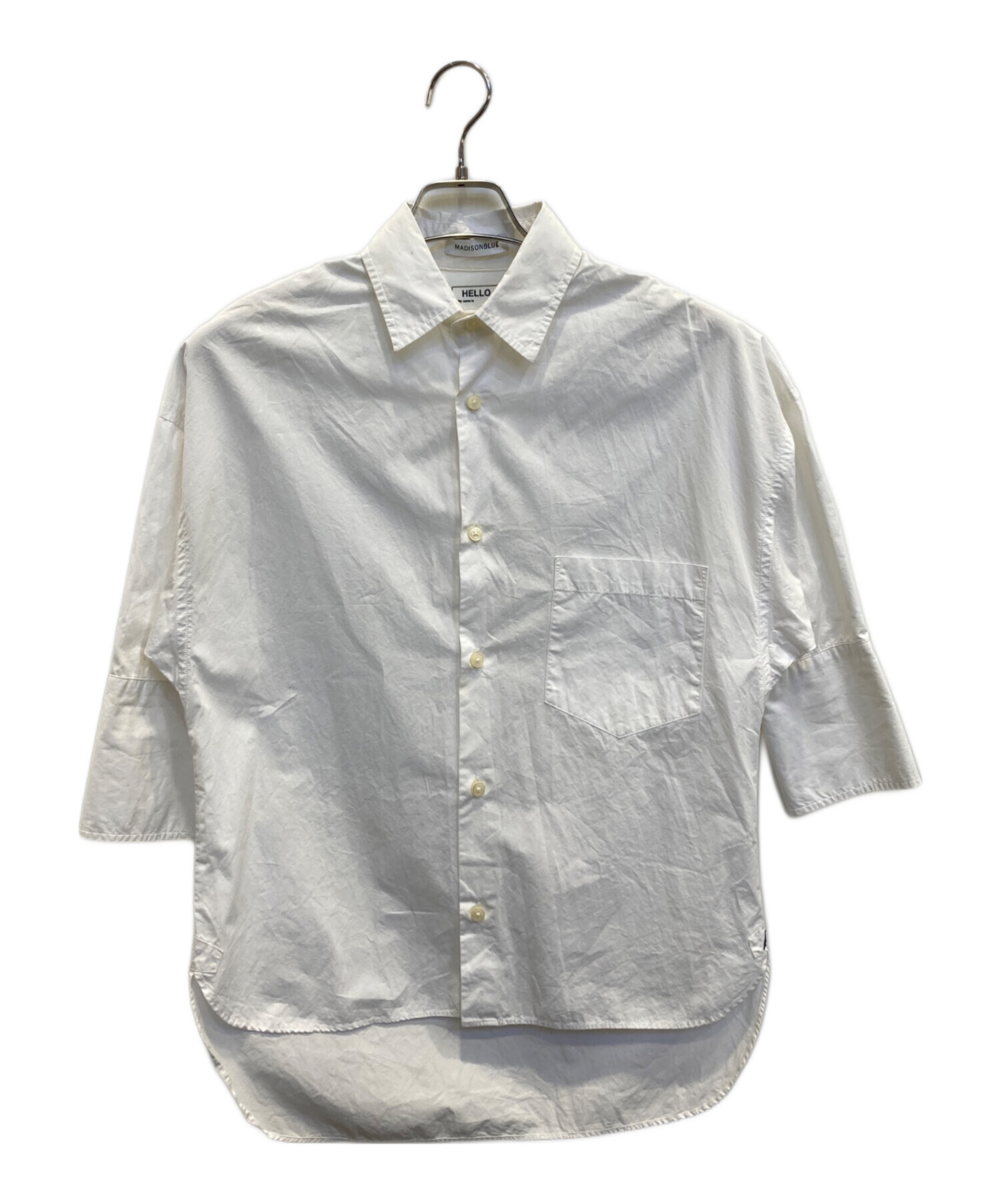 中古・古着通販】MADISON BLUE (マディソンブルー) J.BRADLEY CUFF SHIRT ホワイト  サイズ:00(XS)｜ブランド・古着通販 トレファク公式【TREFAC FASHION】スマホサイト