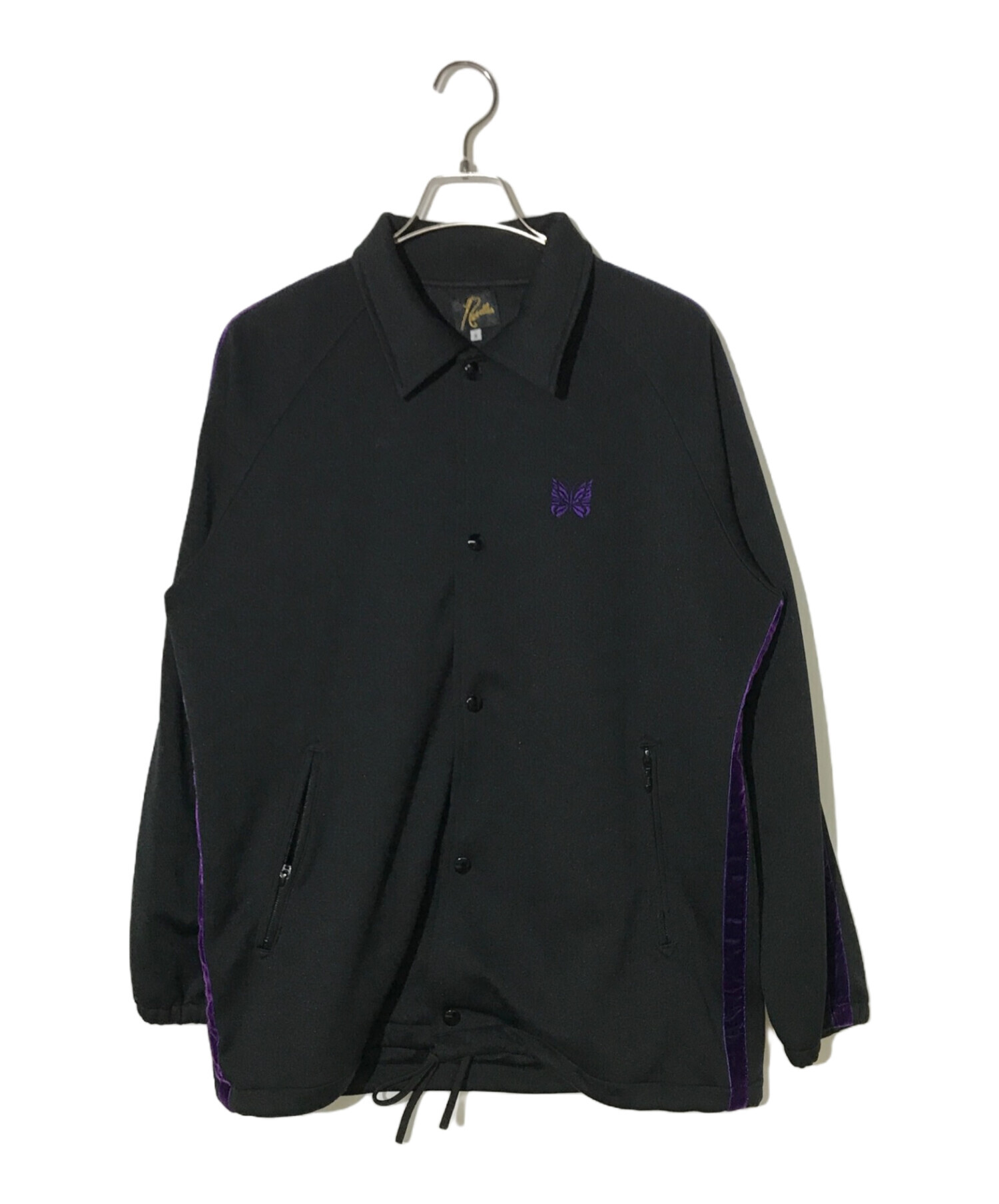 中古・古着通販】Needles (ニードルズ) Side Line Coach Jacket ブラック×パープル サイズ:S｜ブランド・古着通販  トレファク公式【TREFAC FASHION】スマホサイト