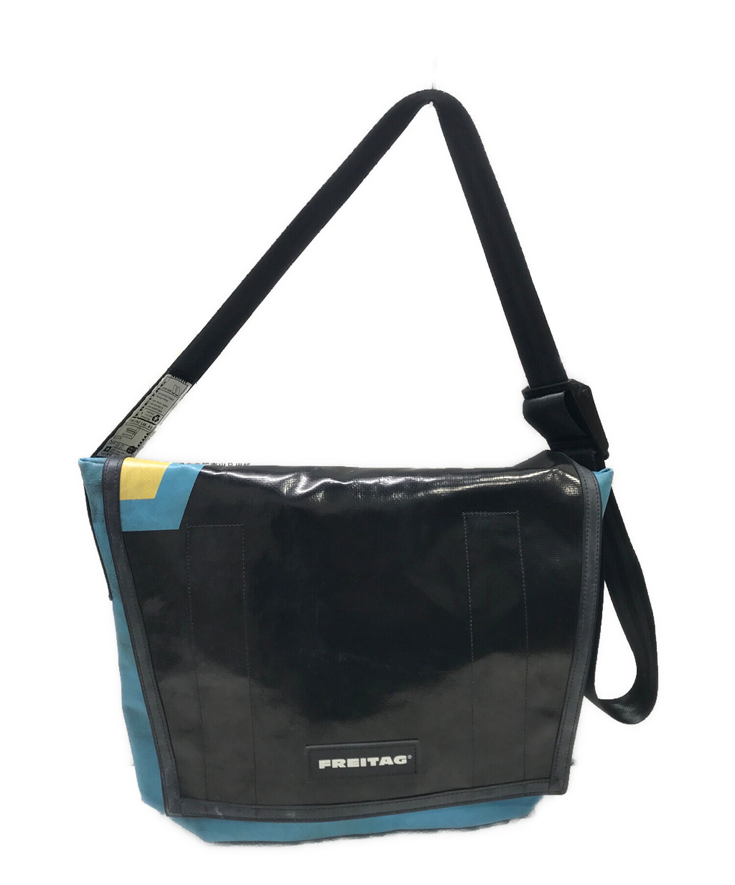 中古・古着通販】FREITAG (フライターグ) ショルダーバッグ ブラック×ブルー｜ブランド・古着通販 トレファク公式【TREFAC  FASHION】スマホサイト