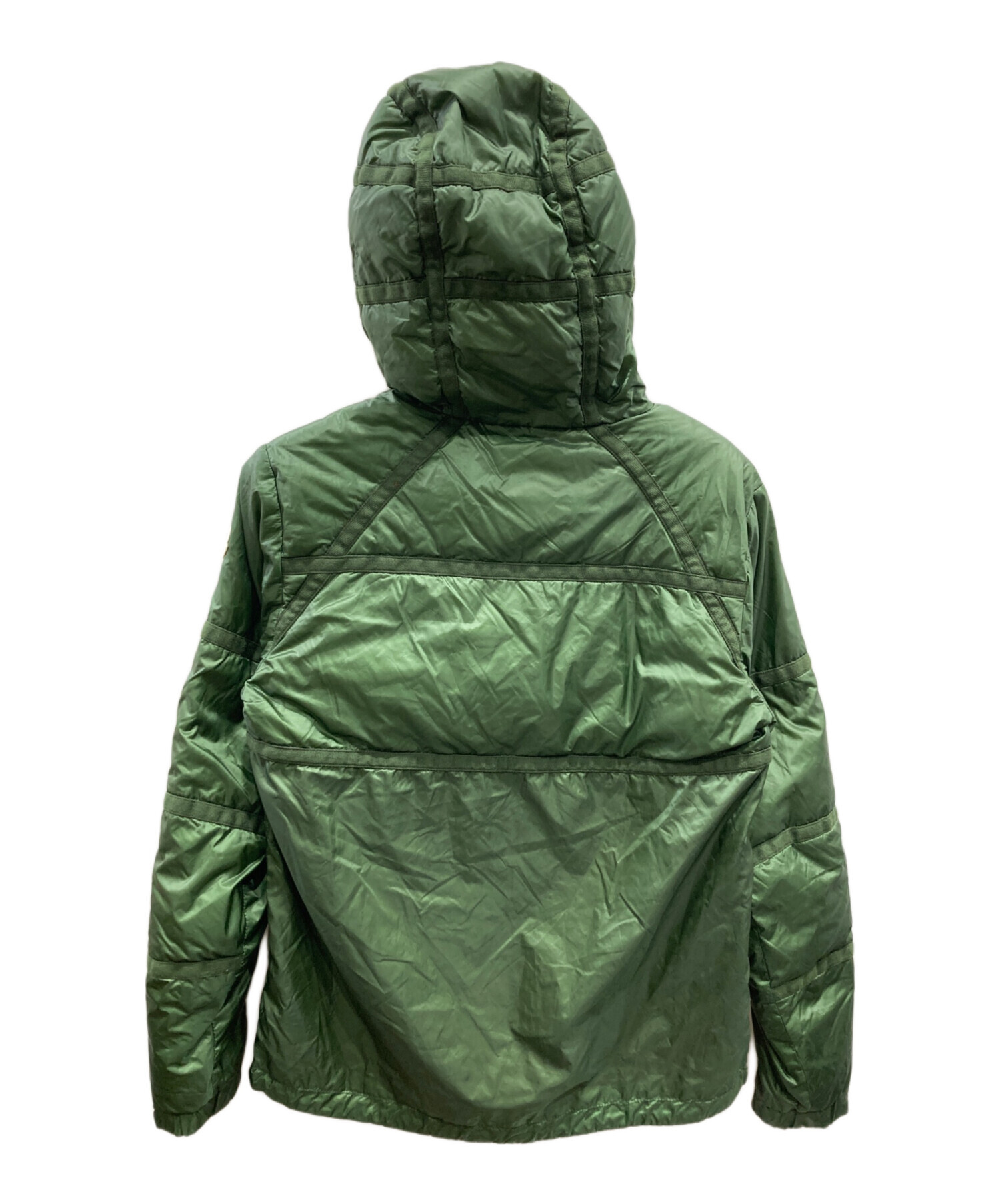 中古・古着通販】MONCLER (モンクレール) テープデザインフーデットジャケット オリーブ サイズ:1｜ブランド・古着通販  トレファク公式【TREFAC FASHION】スマホサイト