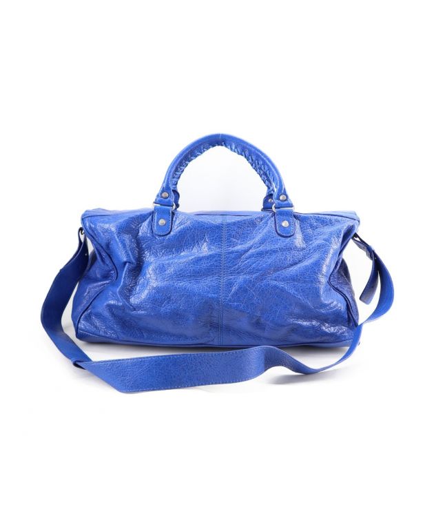 中古・古着通販】BALENCIAGA (バレンシアガ) 2WAYボストンバッグ/スクワッシュ ブルー｜ブランド・古着通販 トレファク公式【TREFAC  FASHION】スマホサイト