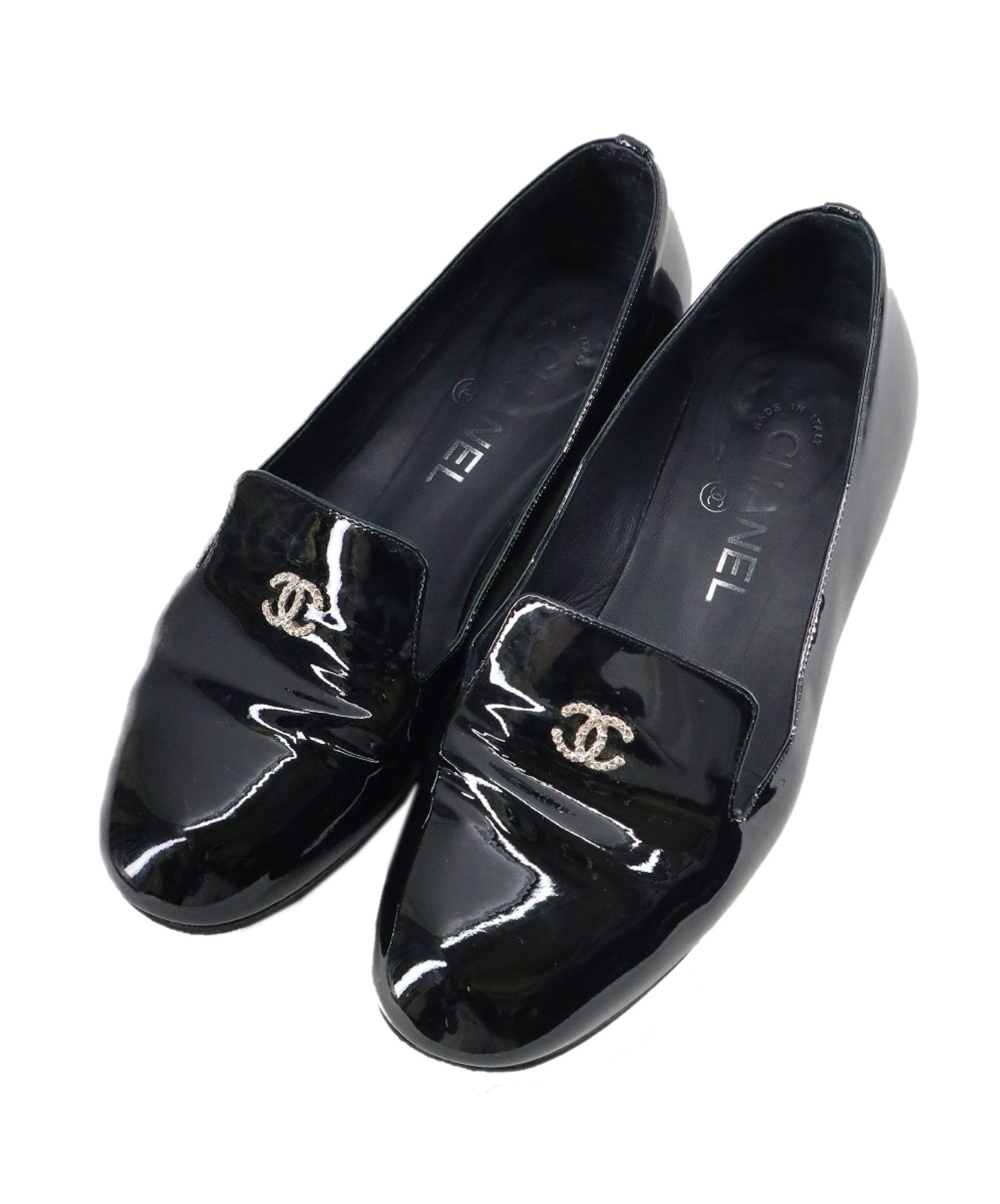 Chanel シャネル ブラックパール靴-