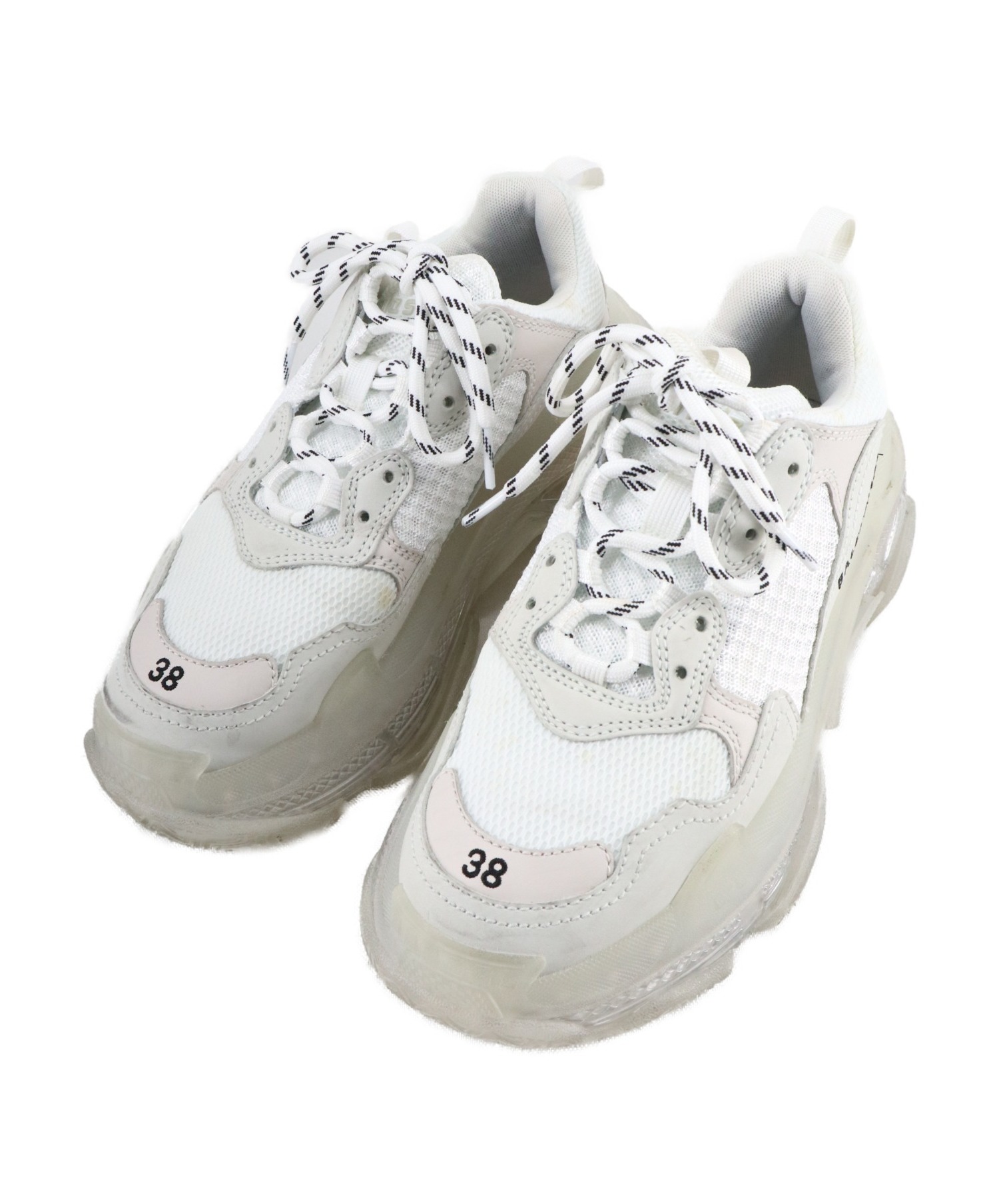 BALENCIAGA (バレンシアガ) Triple S Clear Sole グレー×ホワイト サイズ:25 544351