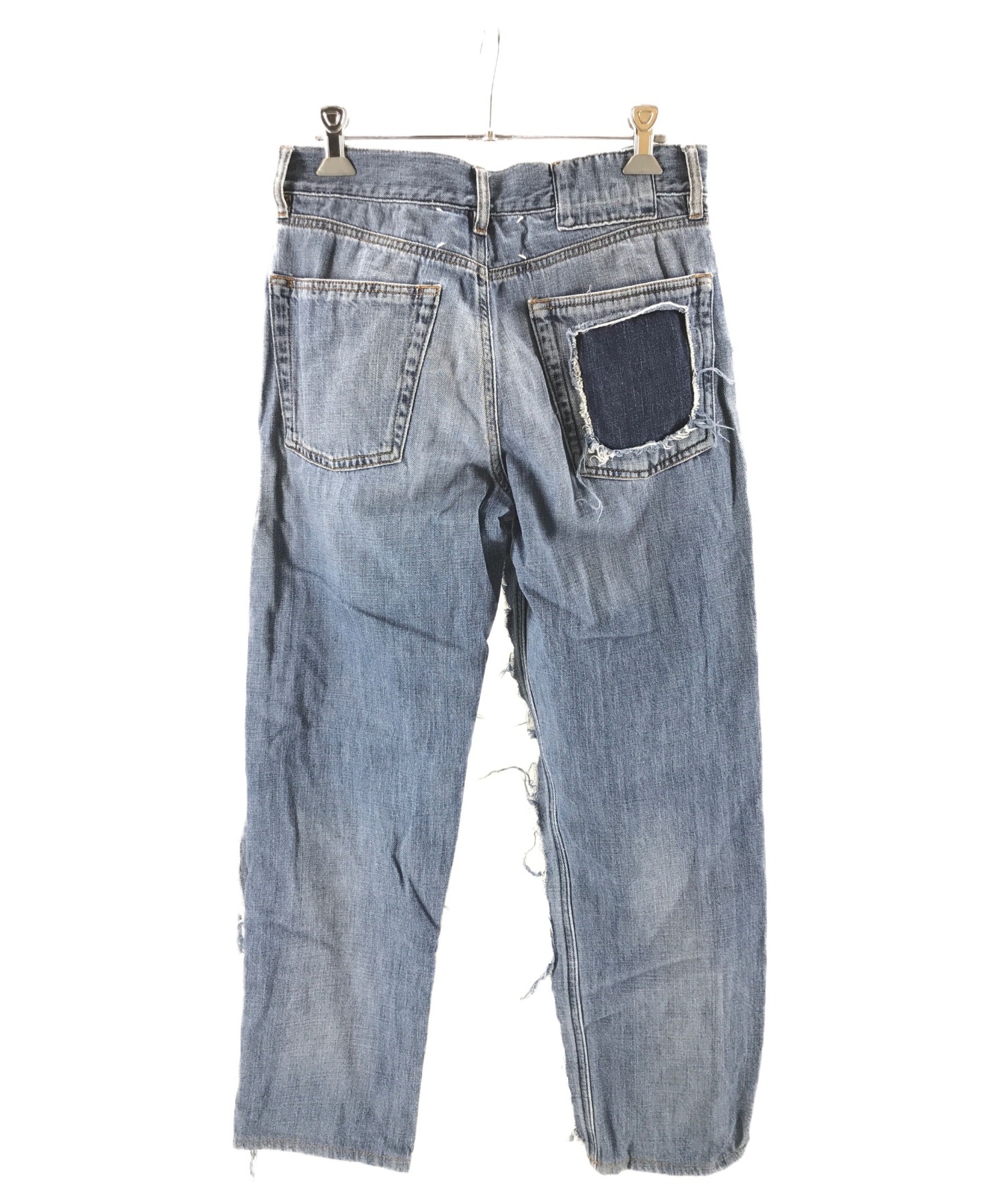 Maison Margiela (メゾンマルジェラ) 再構築リメイクデニム インディゴ サイズ:38 Tapered Blue Jeans