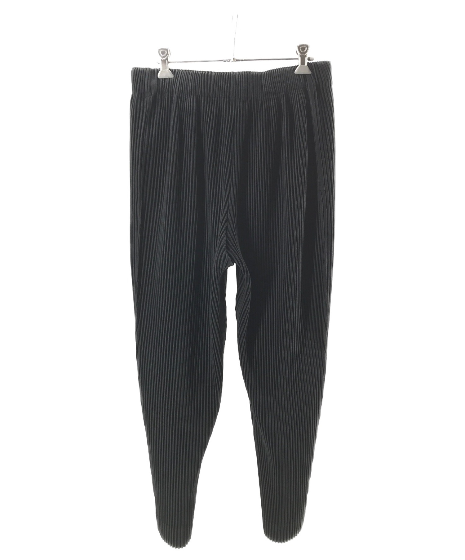 HOMME PLISSE ISSEY MIYAKE (オム プリッセ イッセイ ミヤケ) PLEATS BOTTOMS 3 ブラック サイズ:2