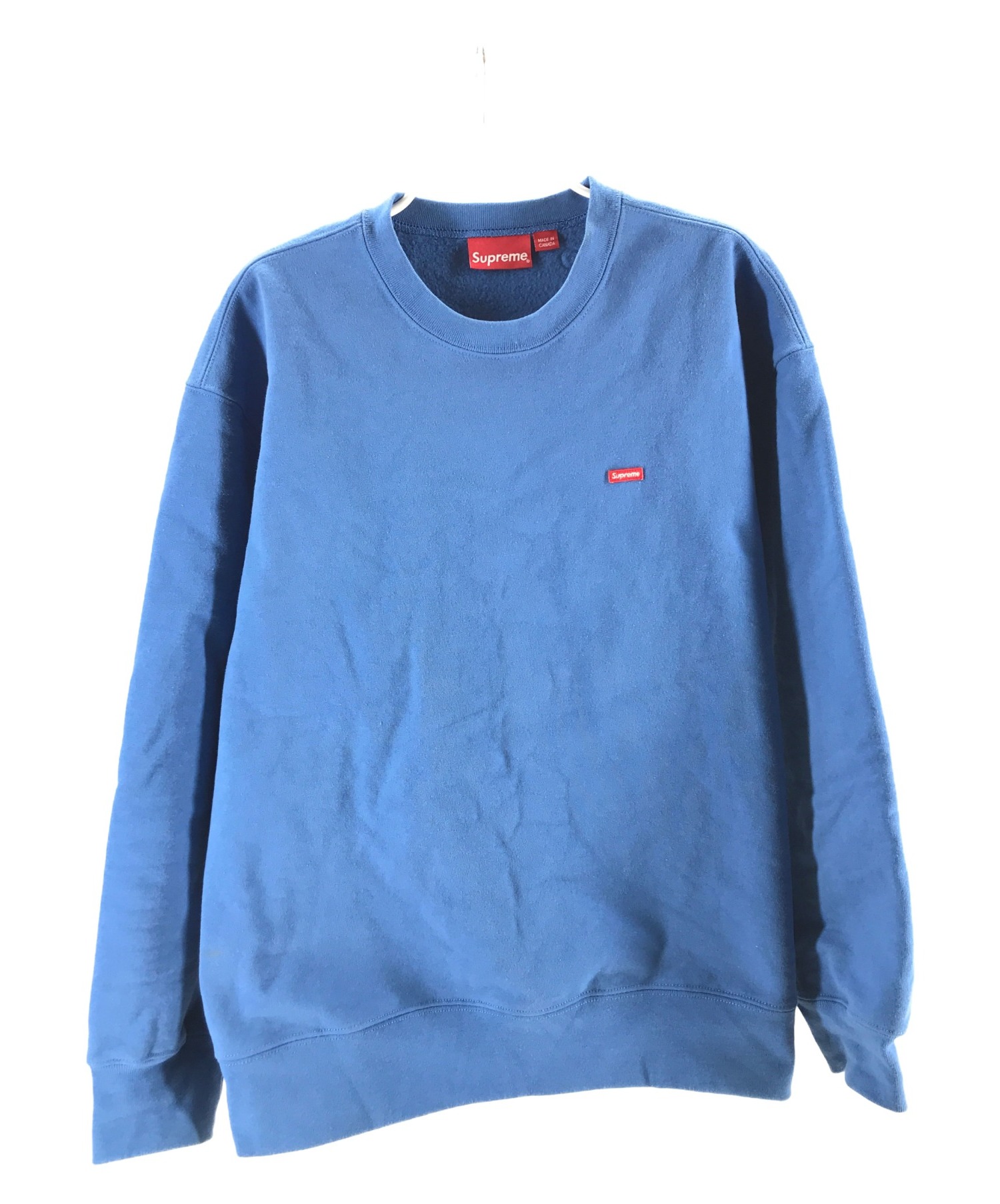 Supreme (シュプリーム) Small Box Crewneck ブルー サイズ:L