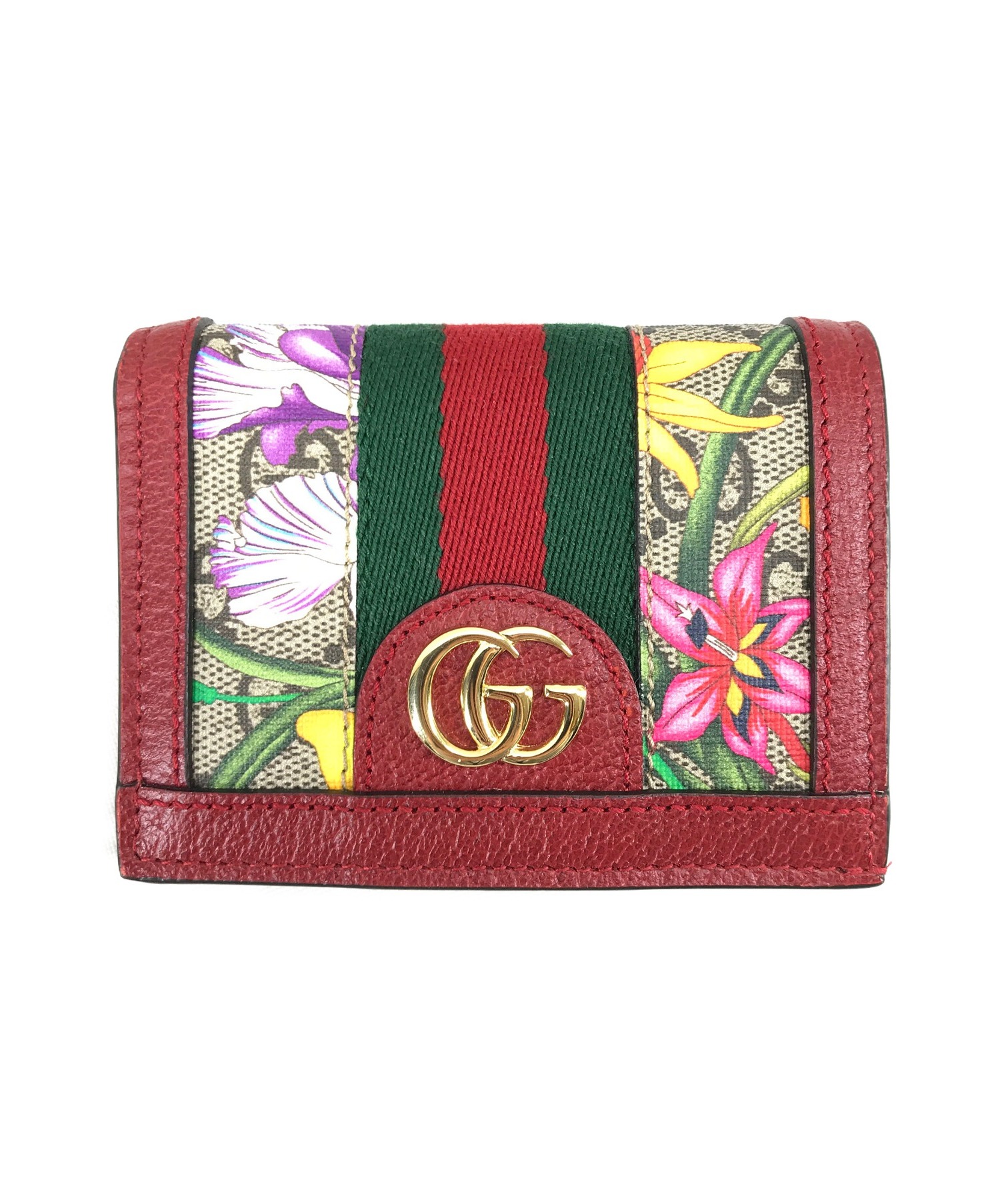 中古・古着通販】GUCCI (グッチ) オフディアGGフローラカードケース