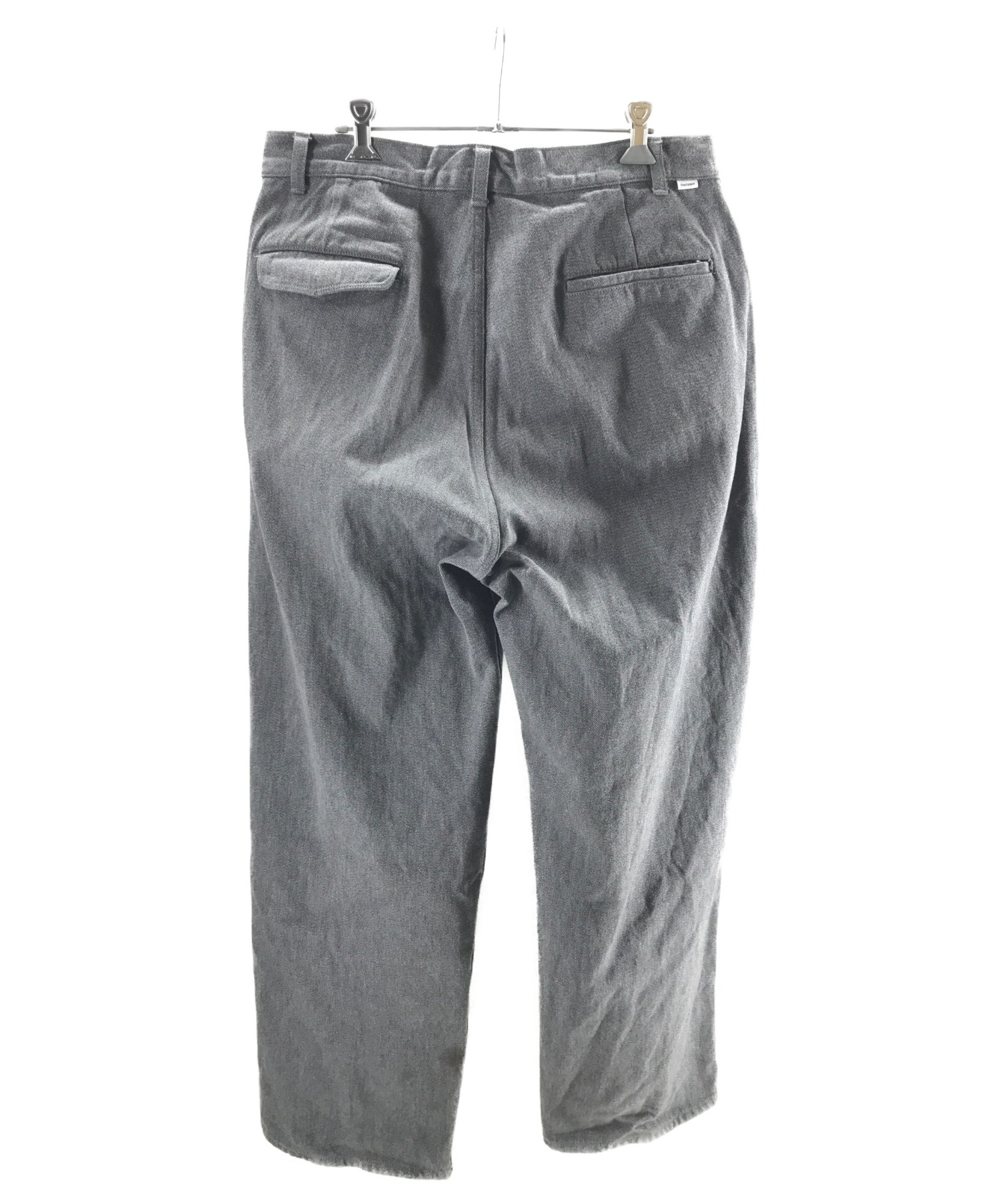Graphpaper (グラフペーパー) Colorfast Denim 2 Tuck Pants グレー サイズ:1 20SS