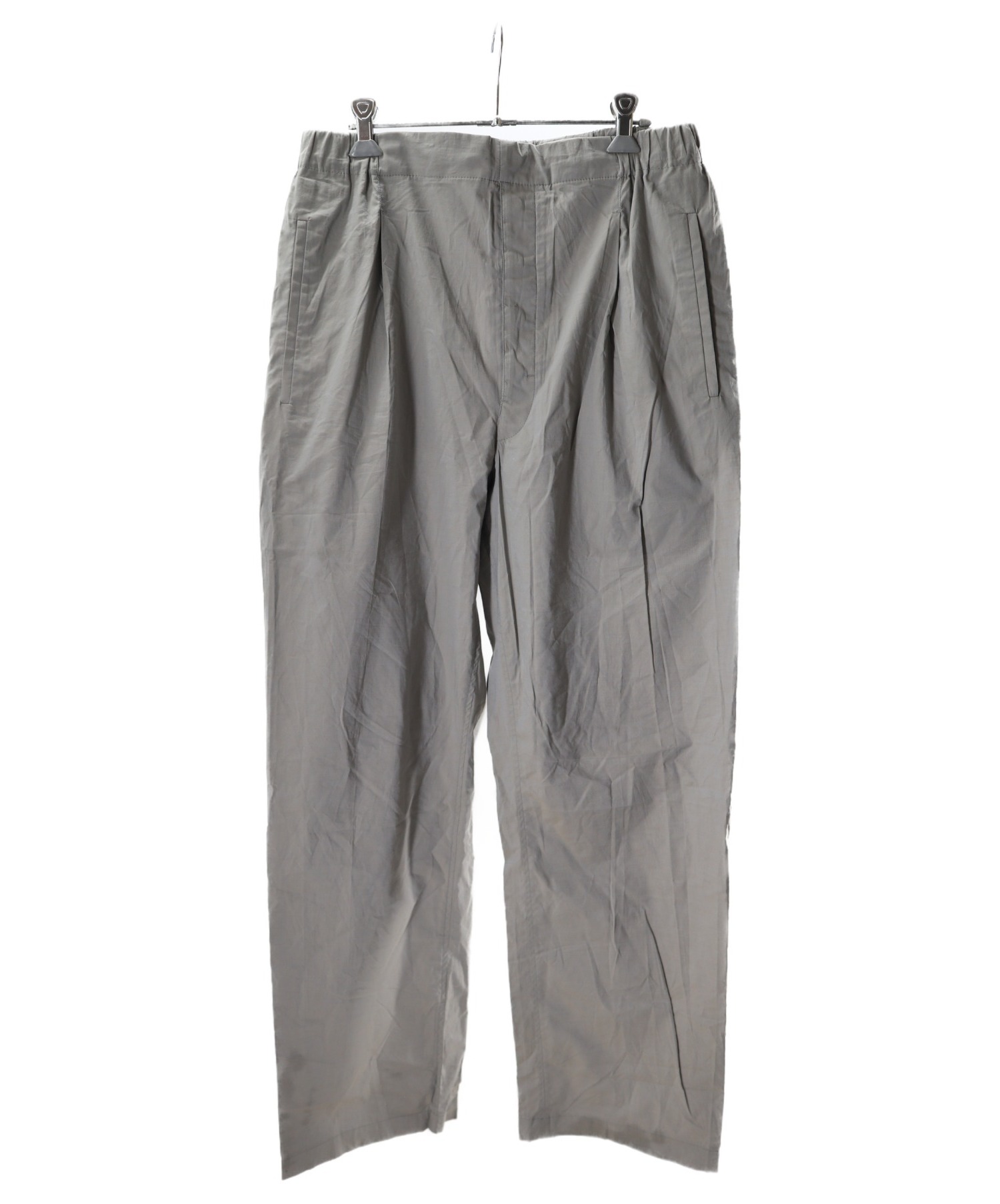 LEMAIRE (ルメール) PLEATED DRAWSTRING PANTS グレー サイズ:48 20SS