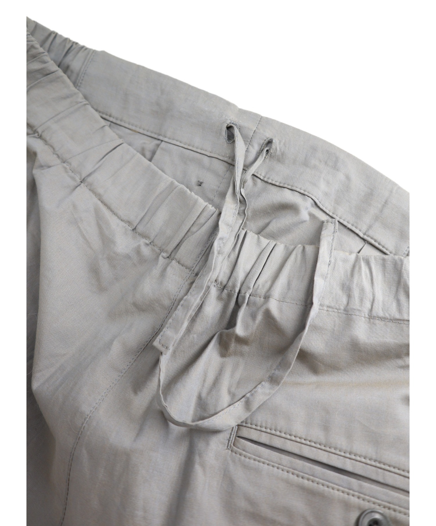 中古・古着通販】LEMAIRE (ルメール) PLEATED DRAWSTRING PANTS グレー