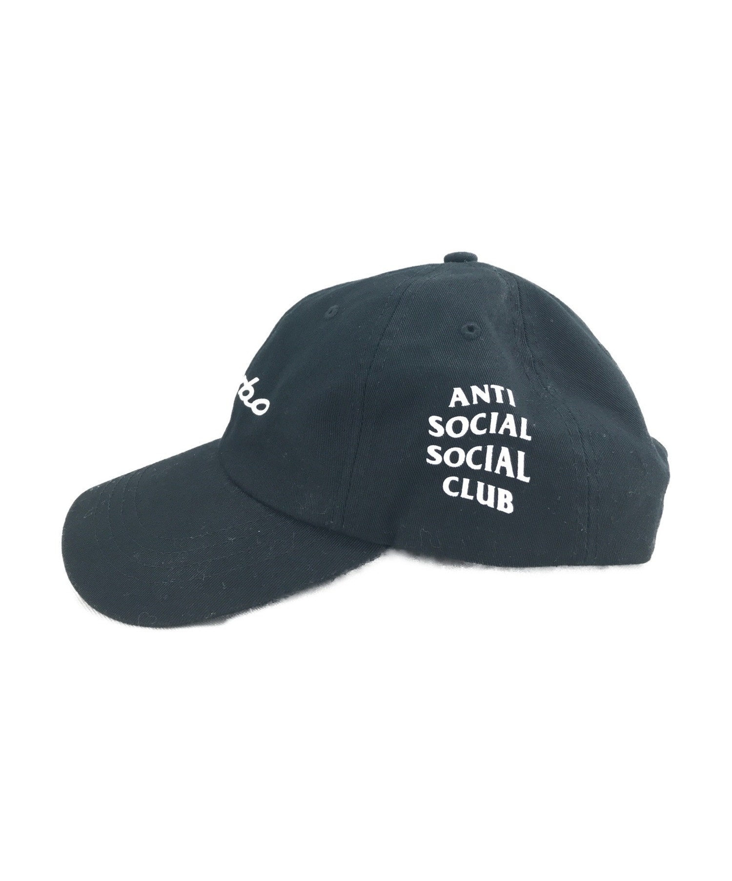 NEIGHBORHOOD×Anti Social Social Club (ネイバーフッド×アンチソーシャルクラブ) キャップ ブラック サイズ:F  オンライン限定