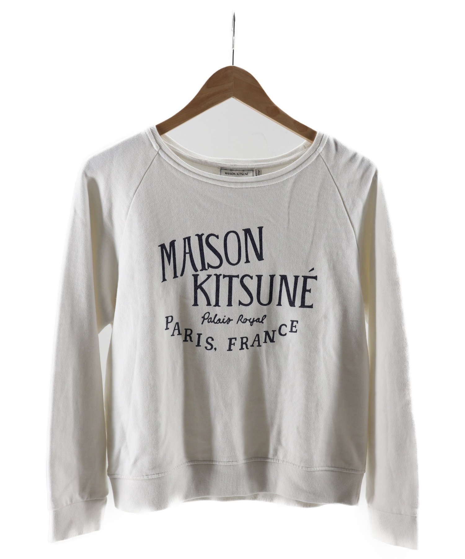 maison kitsune (メゾンキツネ) ロゴスウェット ホワイト サイズ:S