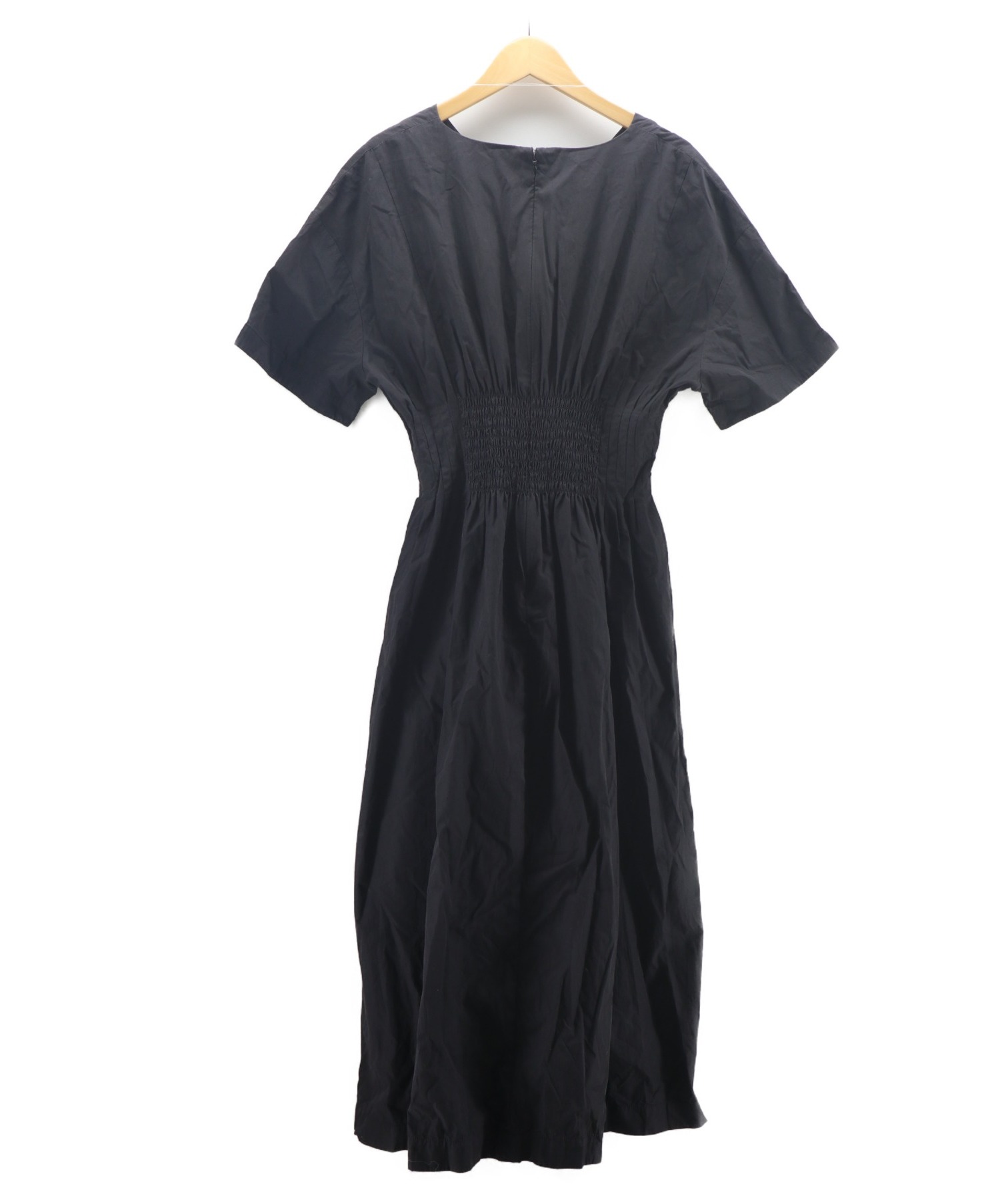 LE CIEL BLEU (ルシェルブルー) Round Form Dress ブラック サイズ:36 20SS 定番人気アイテム