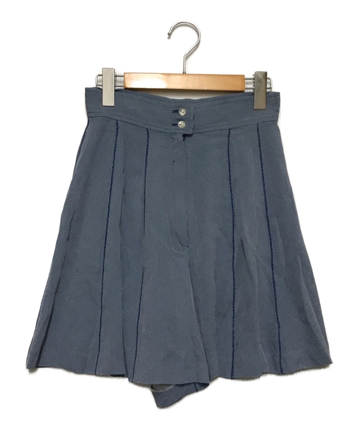 CHANEL (シャネル) 90’S キュロットスカート ブルー サイズ:38