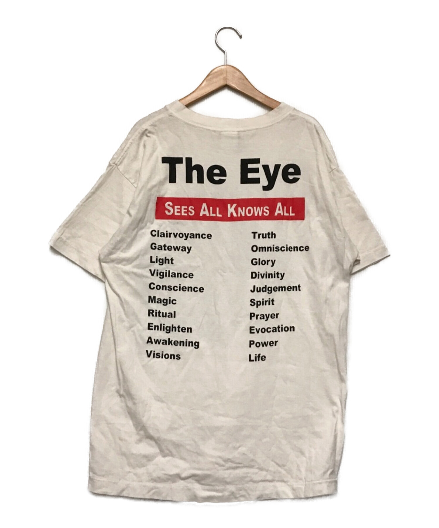 SAINT MICHAEL (セントマイケル) EYE S/S TEE ホワイト サイズ:L