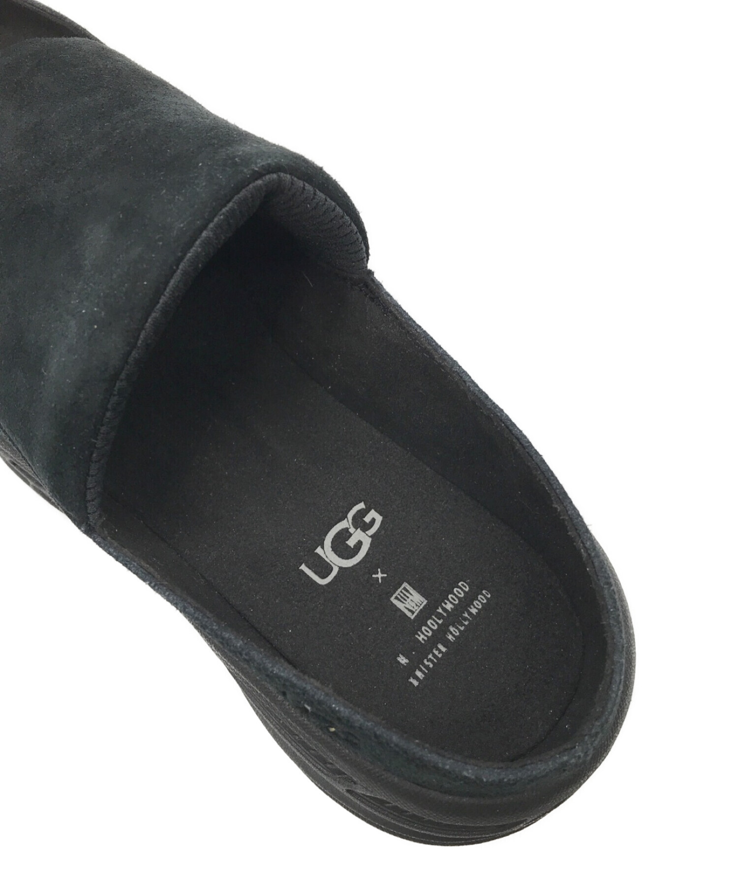 UGG×N.HOOLYWOOD (アグ×エヌ.ハリウッド) コラボスニーカーサンダル ブラック サイズ:27