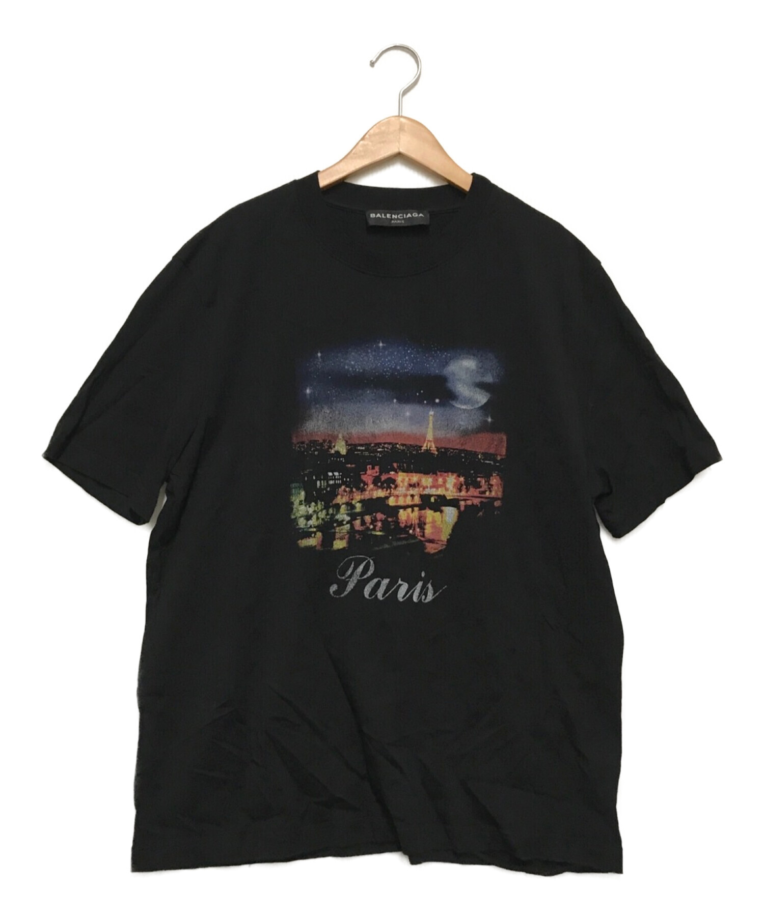 中古・古着通販】BALENCIAGA (バレンシアガ) パリプリントTシャツ