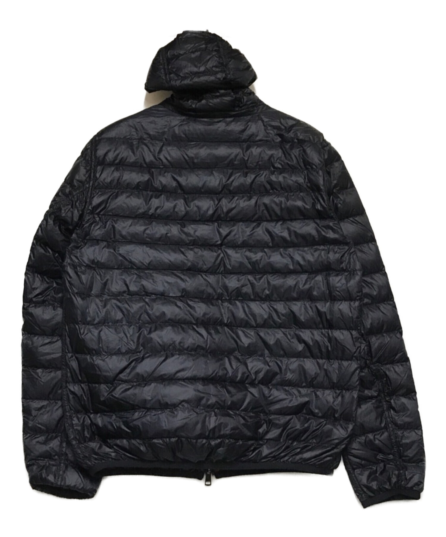 MONCLER (モンクレール) OISE リバーシブルダウンジャケット ネイビー×レッド サイズ:4