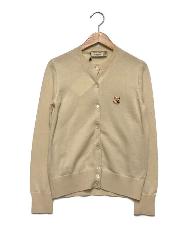 中古・古着通販】maison kitsune (メゾンキツネ) ウールカーディガン アイボリー サイズ:XS｜ブランド・古着通販  トレファク公式【TREFAC FASHION】スマホサイト