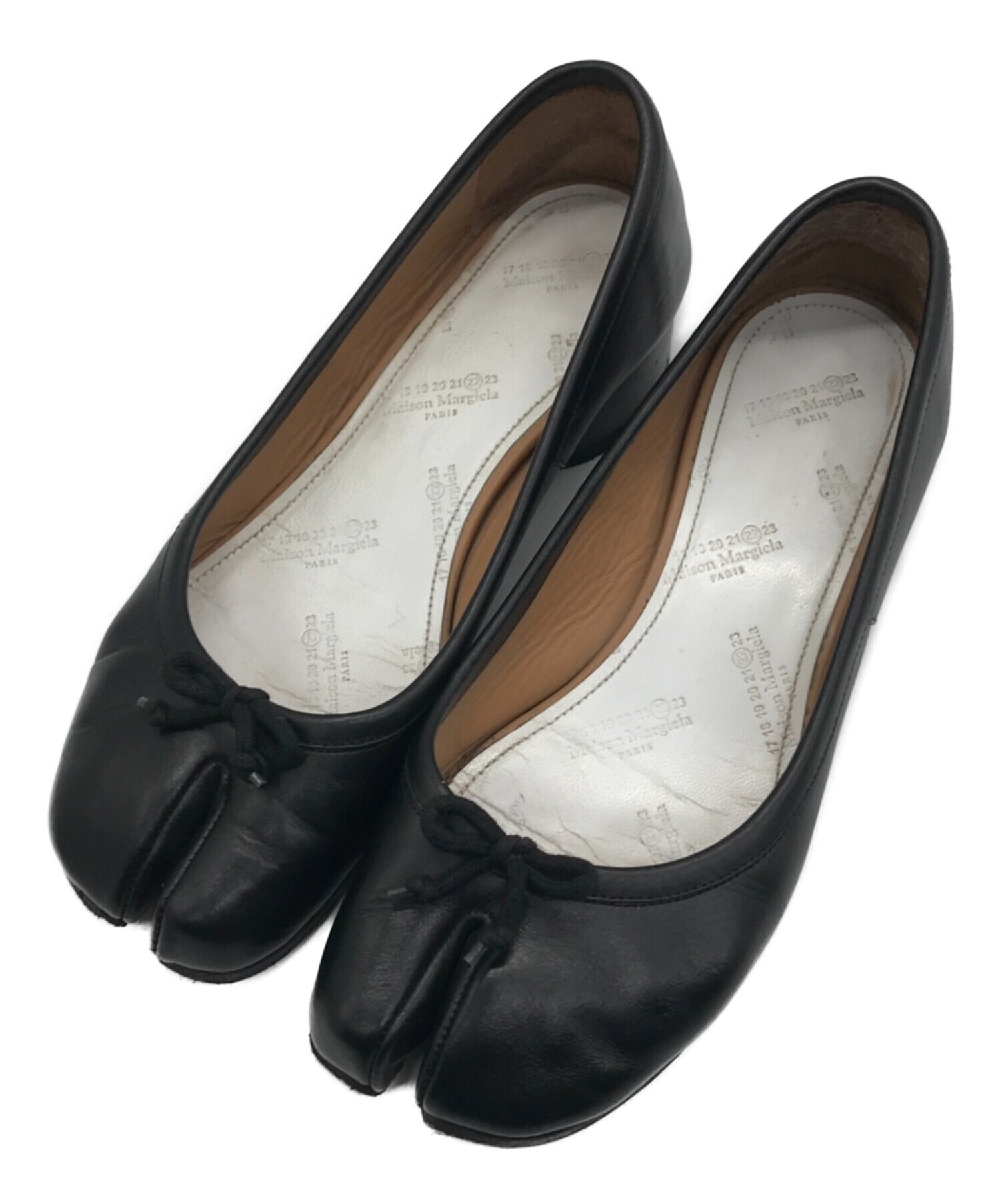 Maison Margiela 足袋 バレエシューズ ブラック - 靴