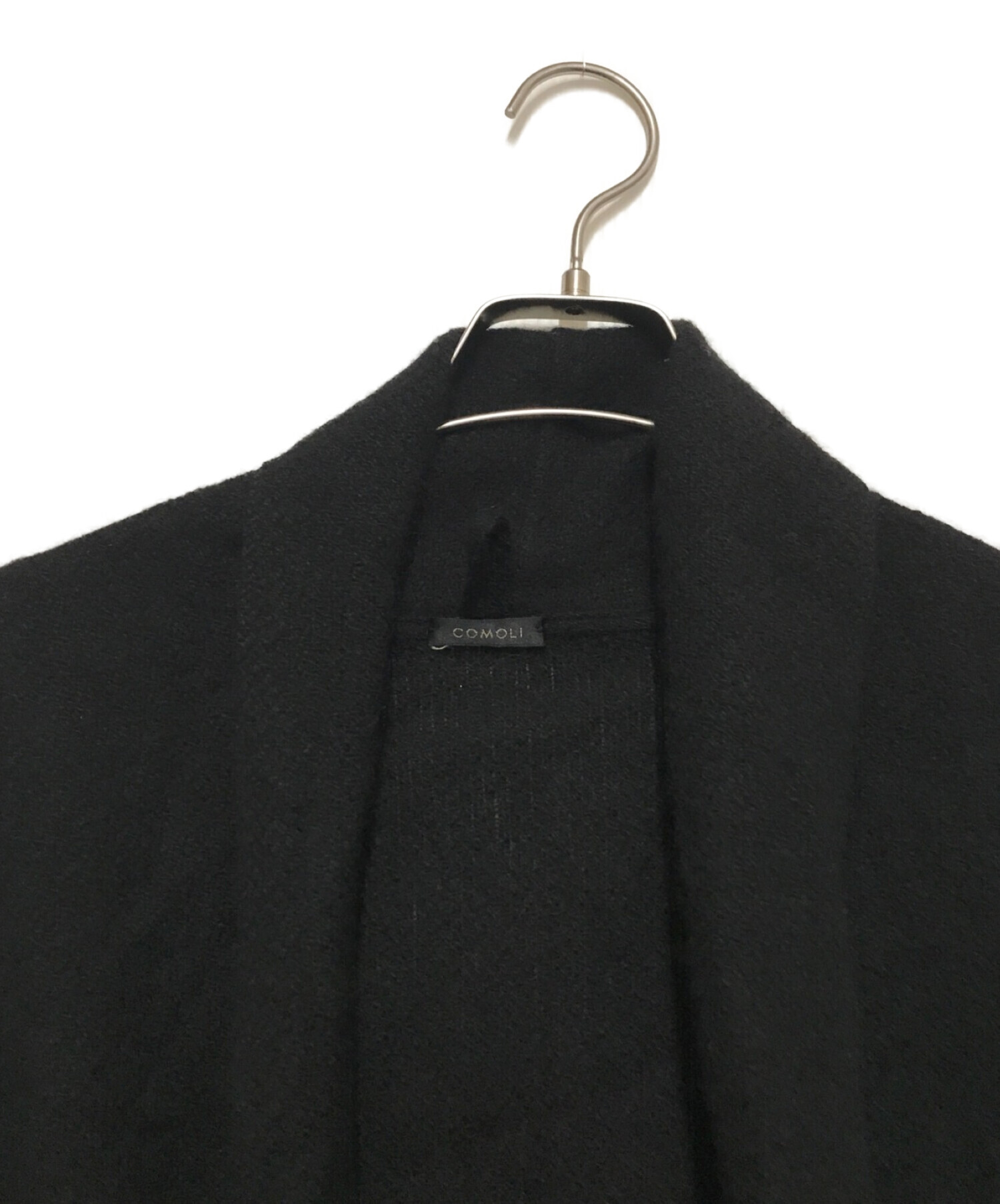COMOLI×Norlha (コモリ×ノラ) ヤクウールストールジャケット ブラック サイズ:なし